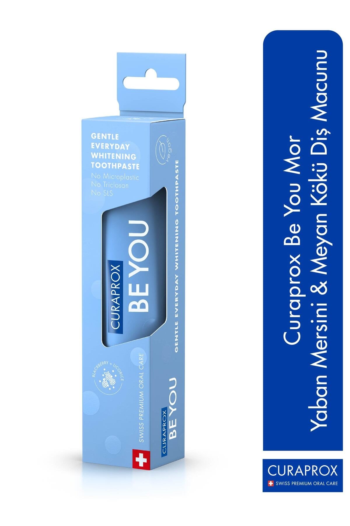 Beyou Blackberry Liquorice 60 ml (blue ) Böğürtlen - Meyankökü Diş Macunu