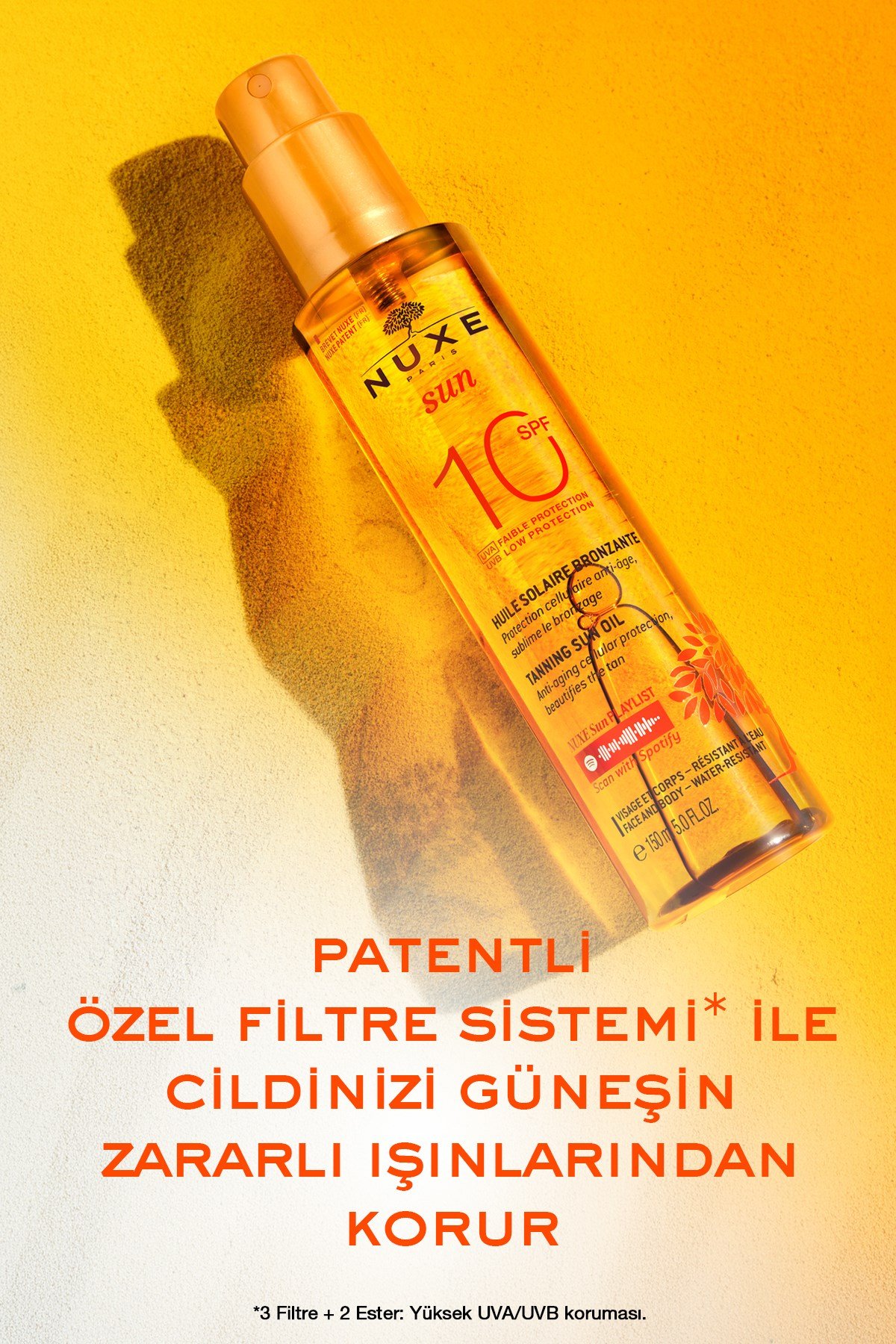 Bronzlaştırıcı Vücut Yağı SPF 10 150 ML