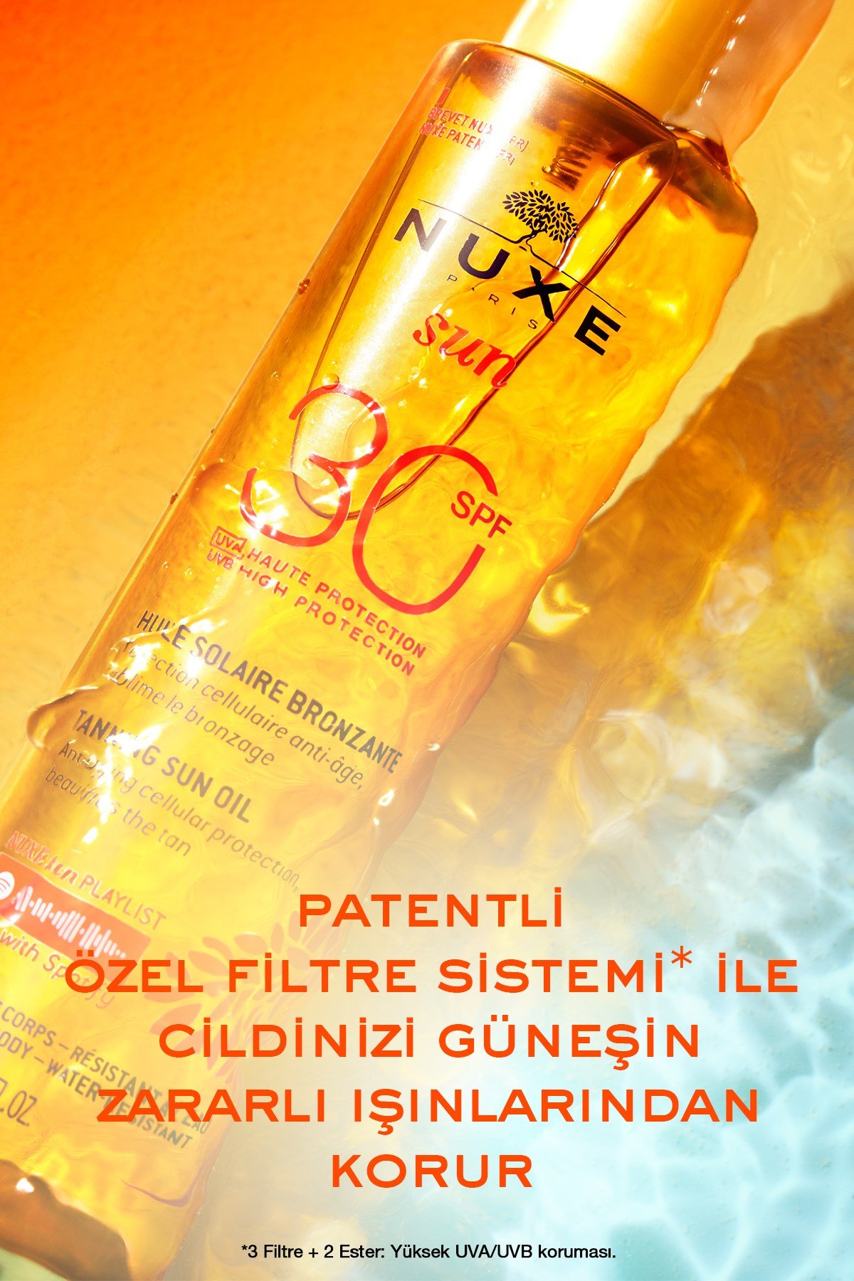 Bronzlaştırıcı Yüz ve Vücut Yağı 30 SPF 150 ML