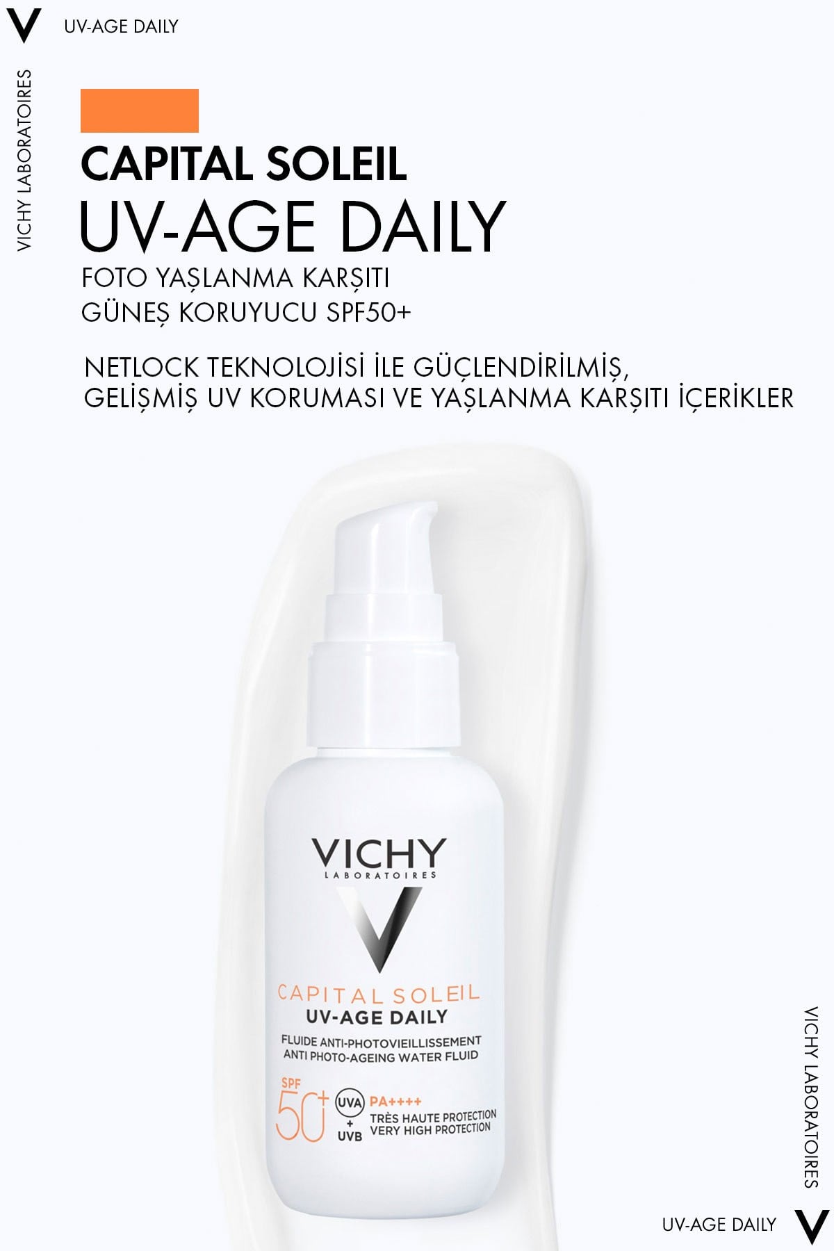 Capital Soleil UV Age Daily Foto-Yaşlanma Karşıtı SPF50+ Korumalı Güneş Kremi 40 ML