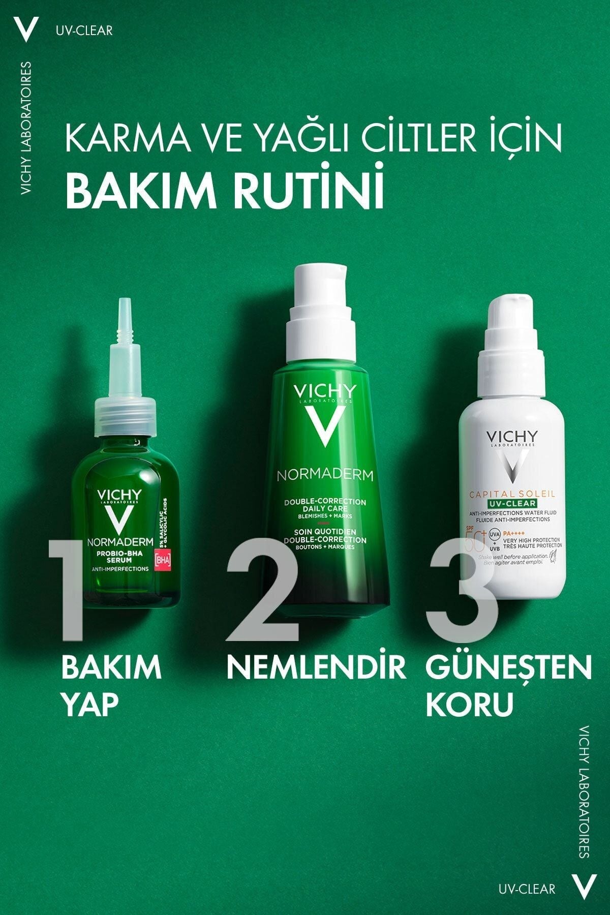 Capital Soleil Uv Clear Spf50 Yüz Güneş Kremi 40 ml - Karma Ve Yağlı Ciltler