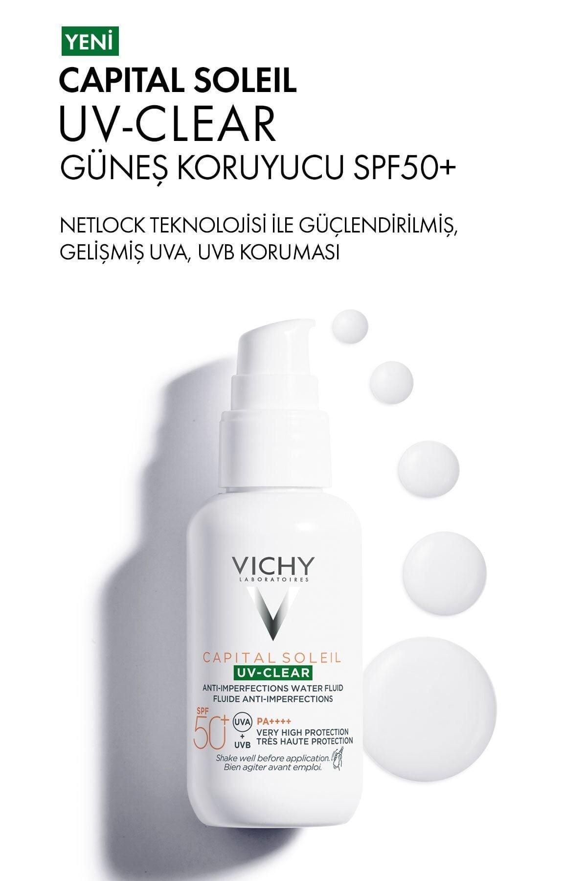 Capital Soleil Uv Clear Spf50 Yüz Güneş Kremi 40 ml - Karma Ve Yağlı Ciltler