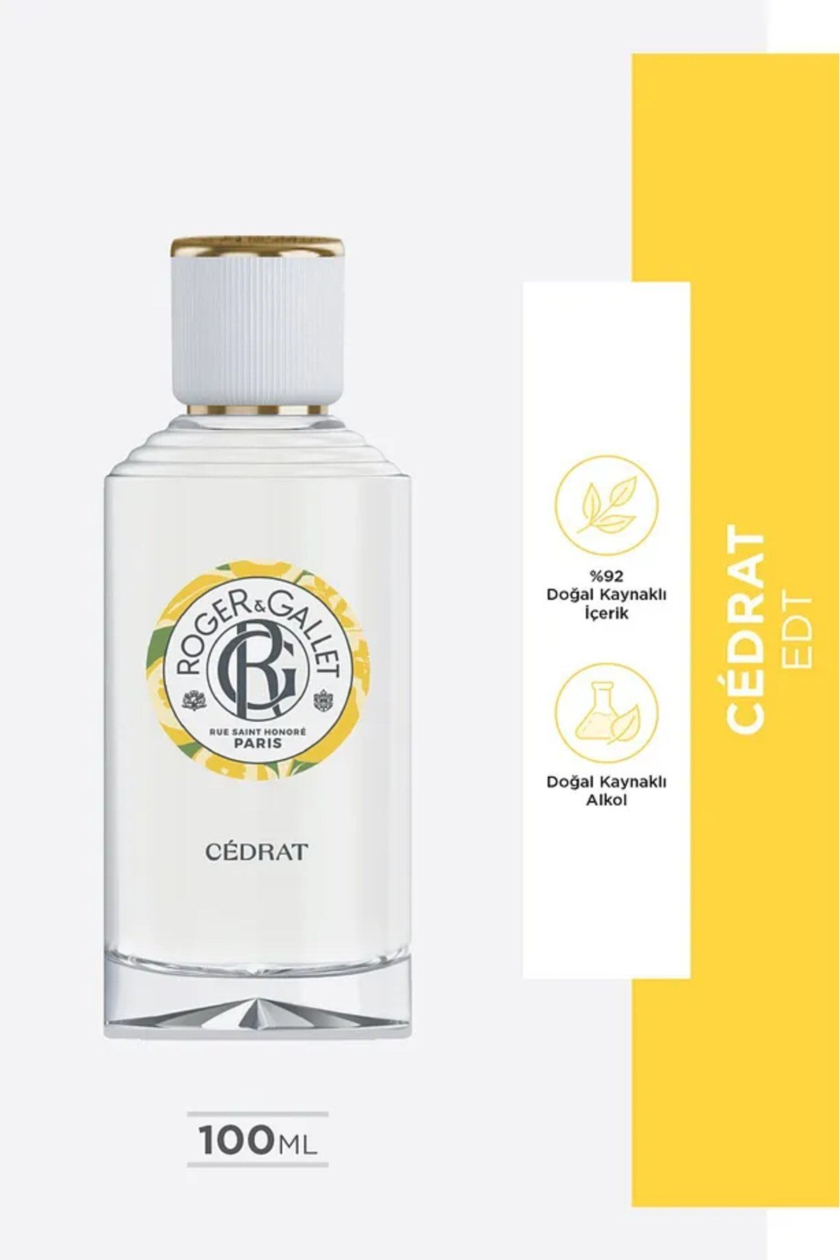 Cédrat Doğal Limon ve Kakule Özlü Turunçgil Parfüm EDT 100 ml