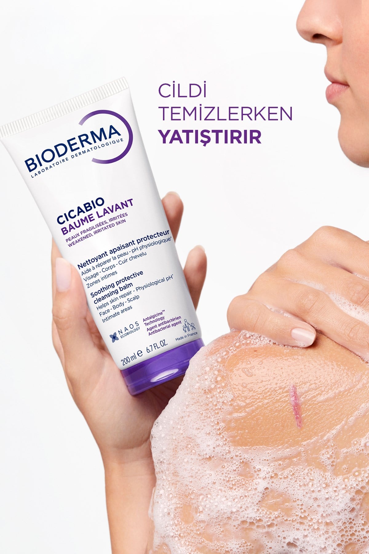 Cicabio Cleansing Balm Onarıcı, Besleyici, Yatıştırıcı Balm Dokulu Yüz ve Vücut Temizleyici 200 ml