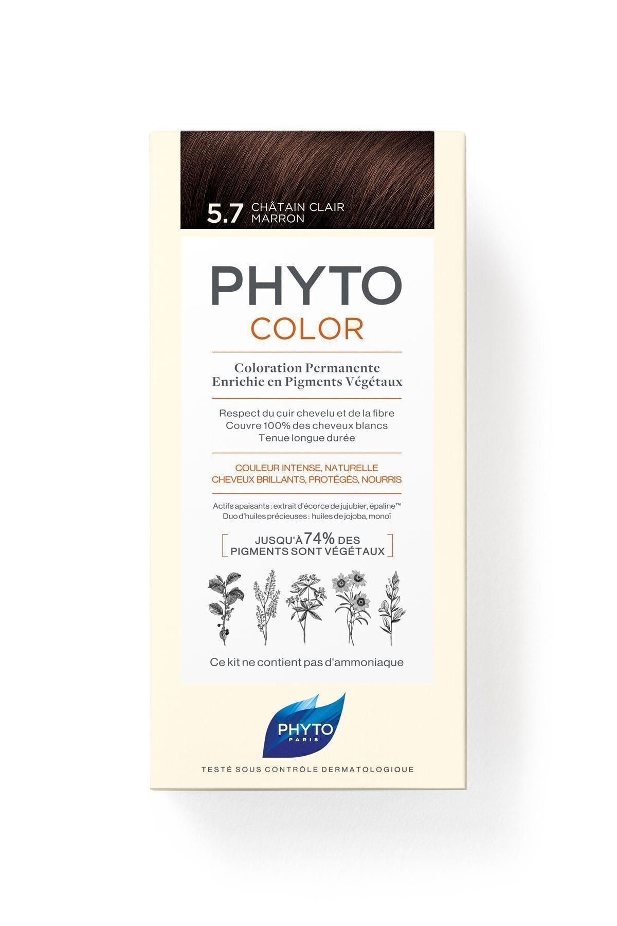 Color 5.7 - Açık Kestane Bakır Bitkisel Saç Boyası Yeni Seri