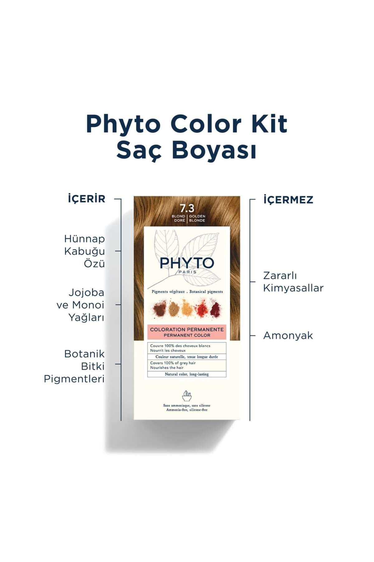 Color Amonyaksız Kalıcı Doğal Içeirkli Bitkisel Saç Boyası 7.3 Kumral Dore