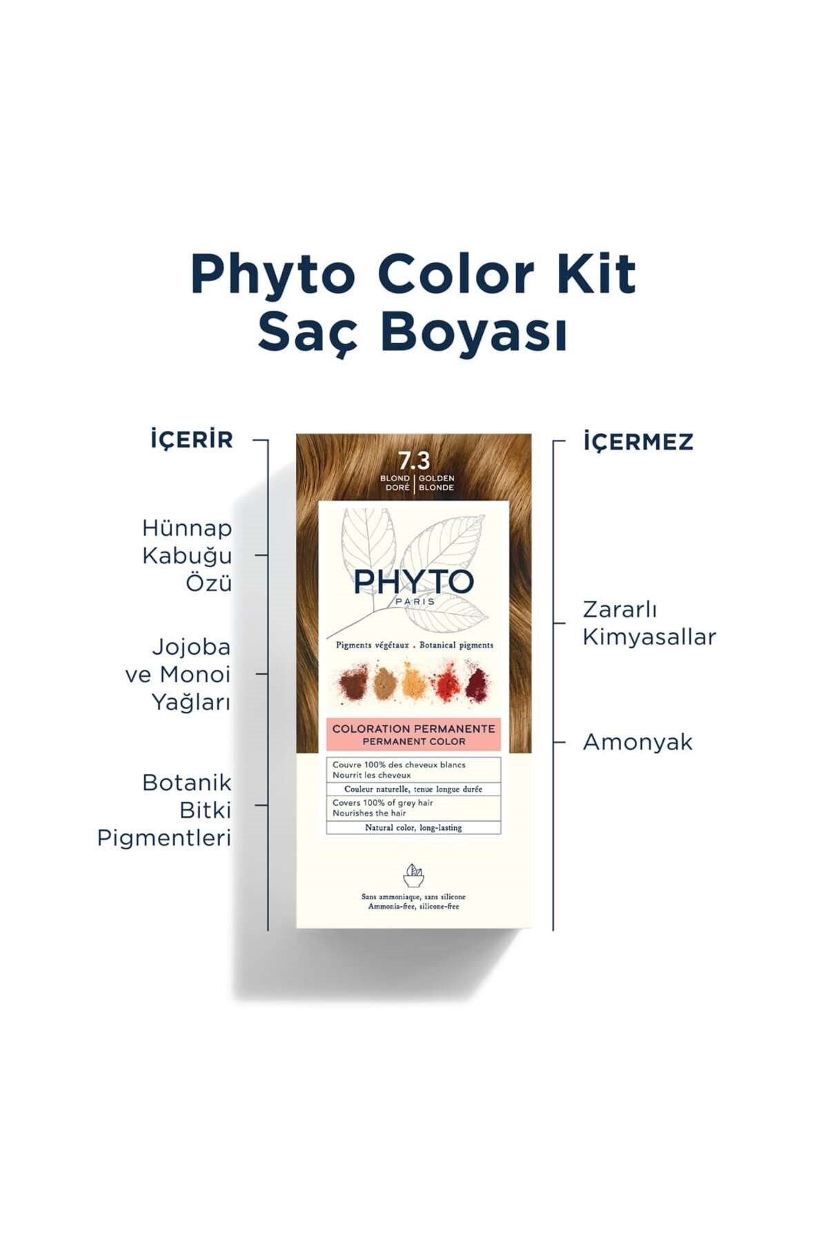 Color Amonyaksız Kalıcı Doğal Içeirkli Bitkisel Saç Boyası 7.3 Kumral Dore