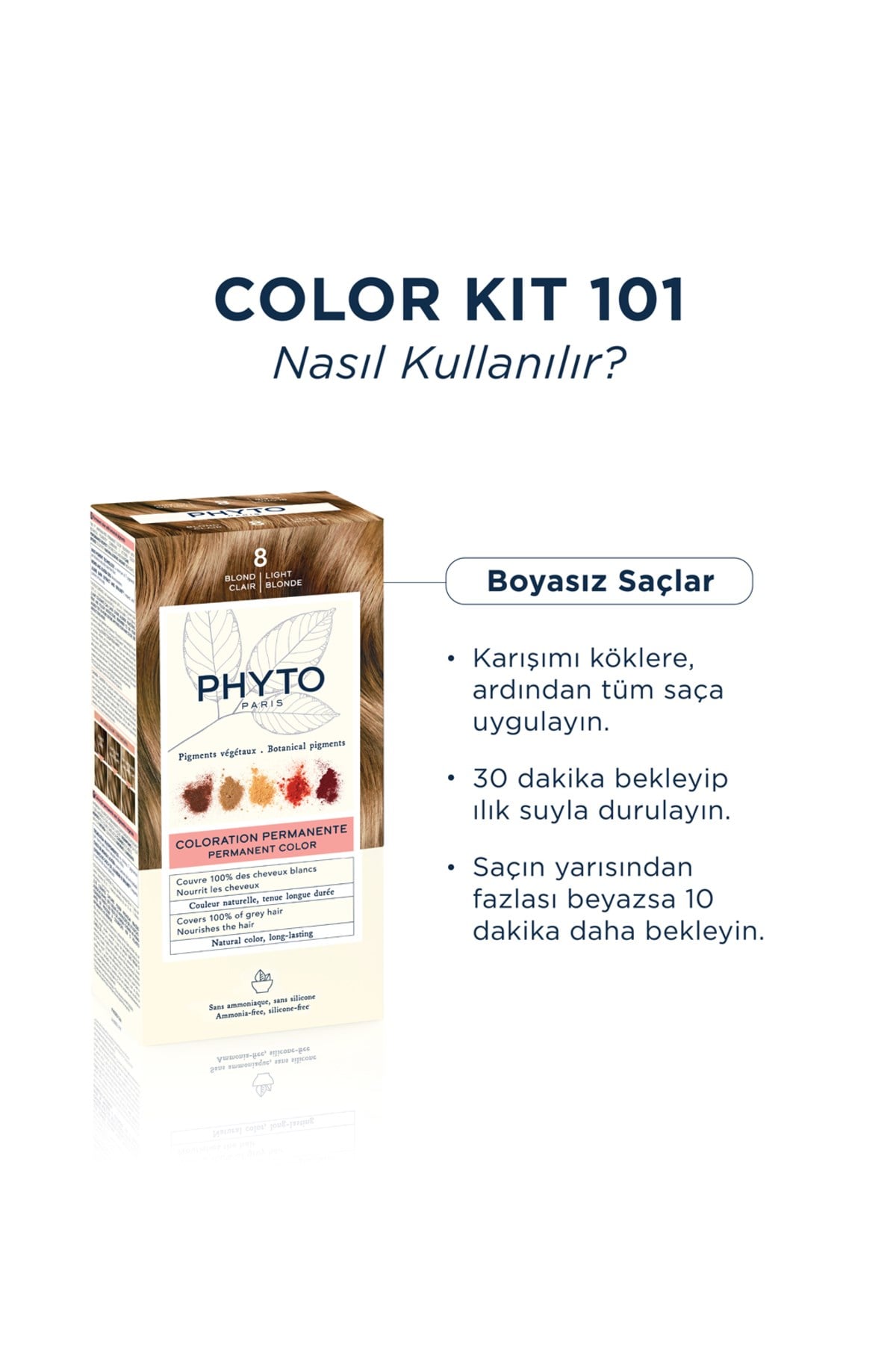 Color Amonyaksız Kalıcı Doğal Içerikli Bitkisel Saç Boyası 8 Sarı