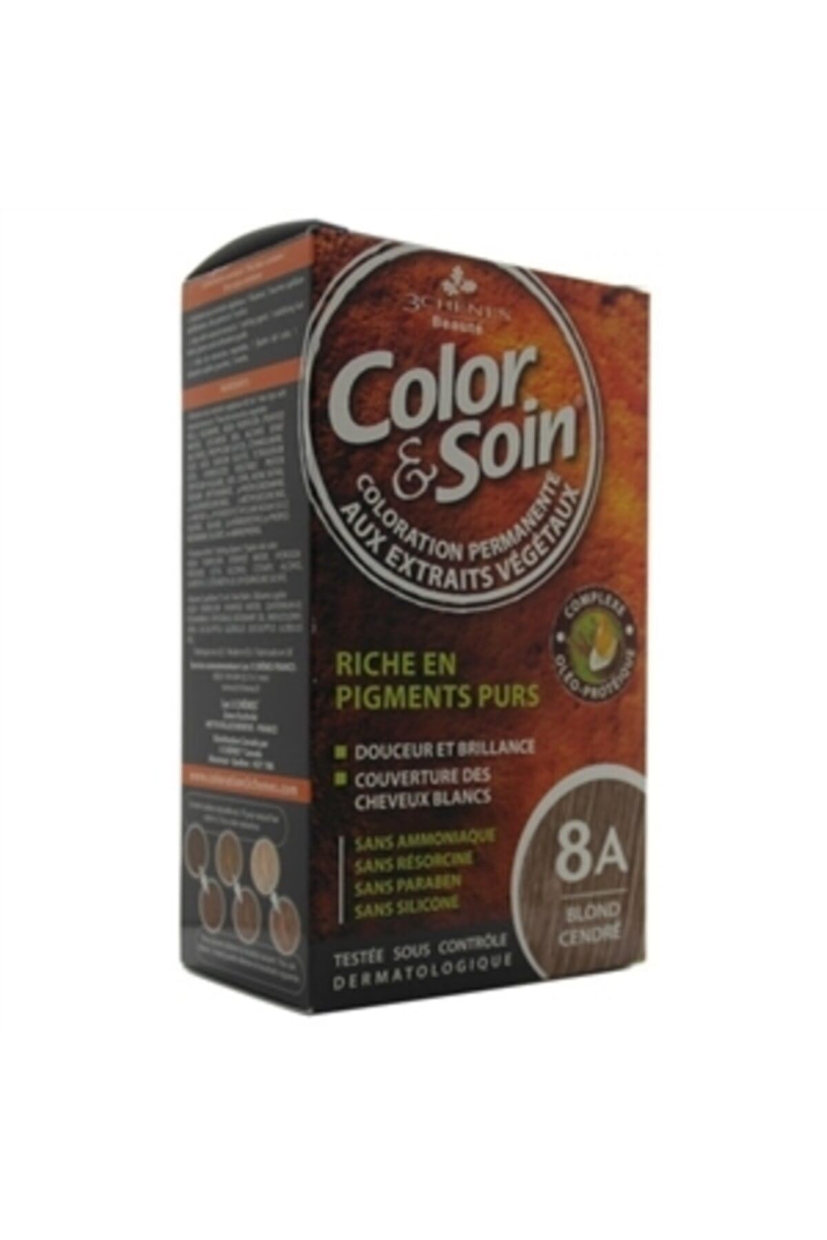 Color And Soin Tamamen Bitkisel Organik Saç Boyası 8a Açık Bakır Sarısı