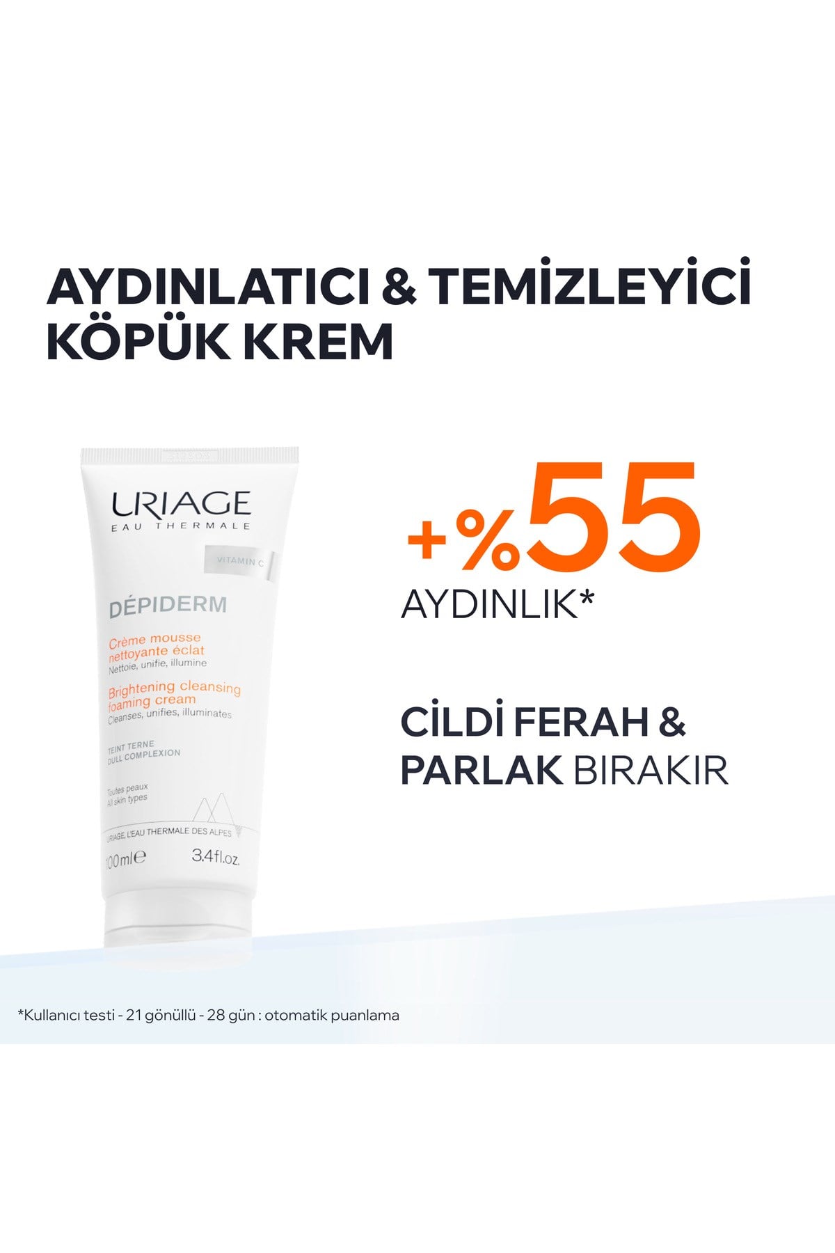 DEPIDERM Leke Karşıtı Aydınlatıcı Temizleyici Köpük Krem 100 ml