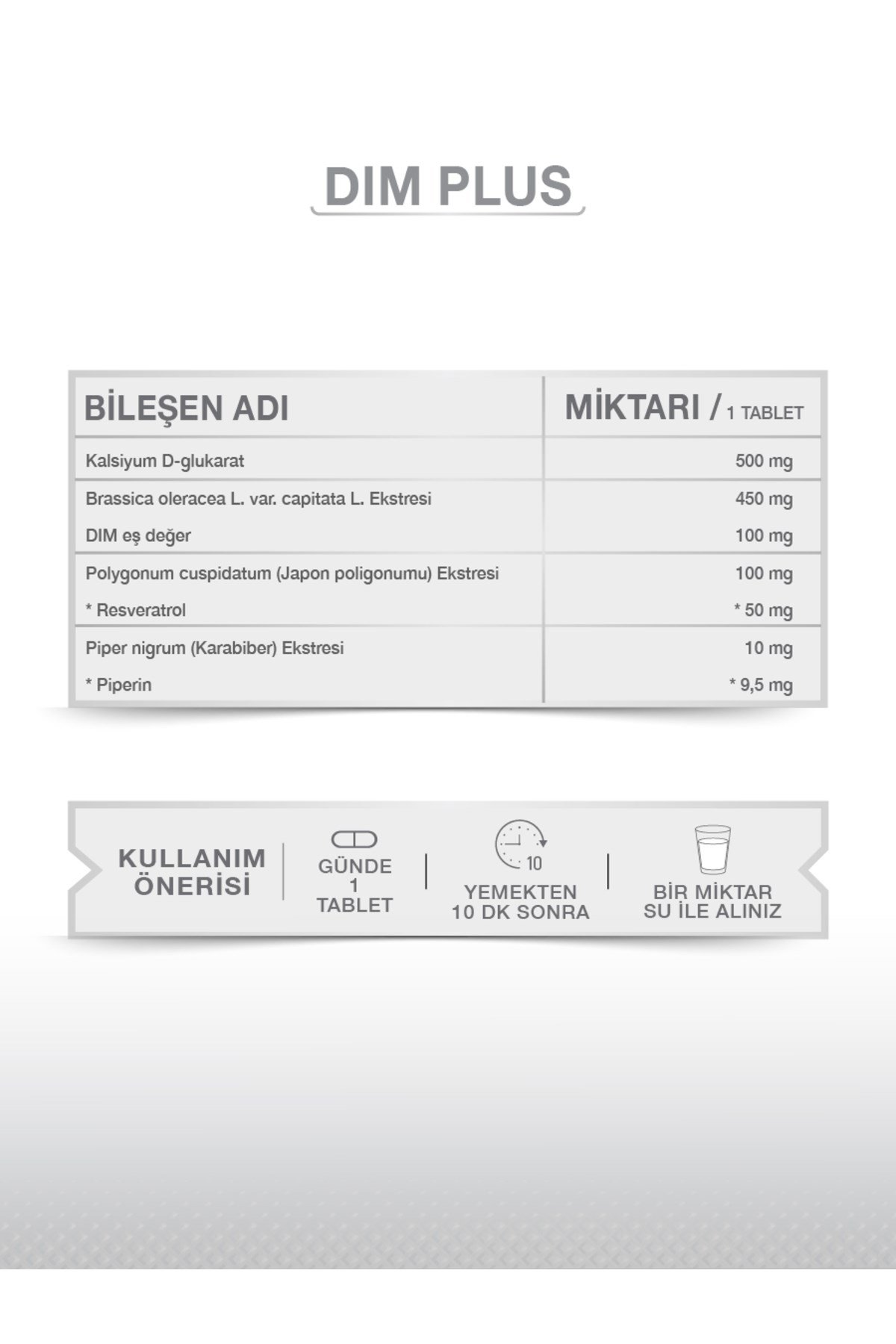 Dım Plus Bitkisel Besin Takviyesi