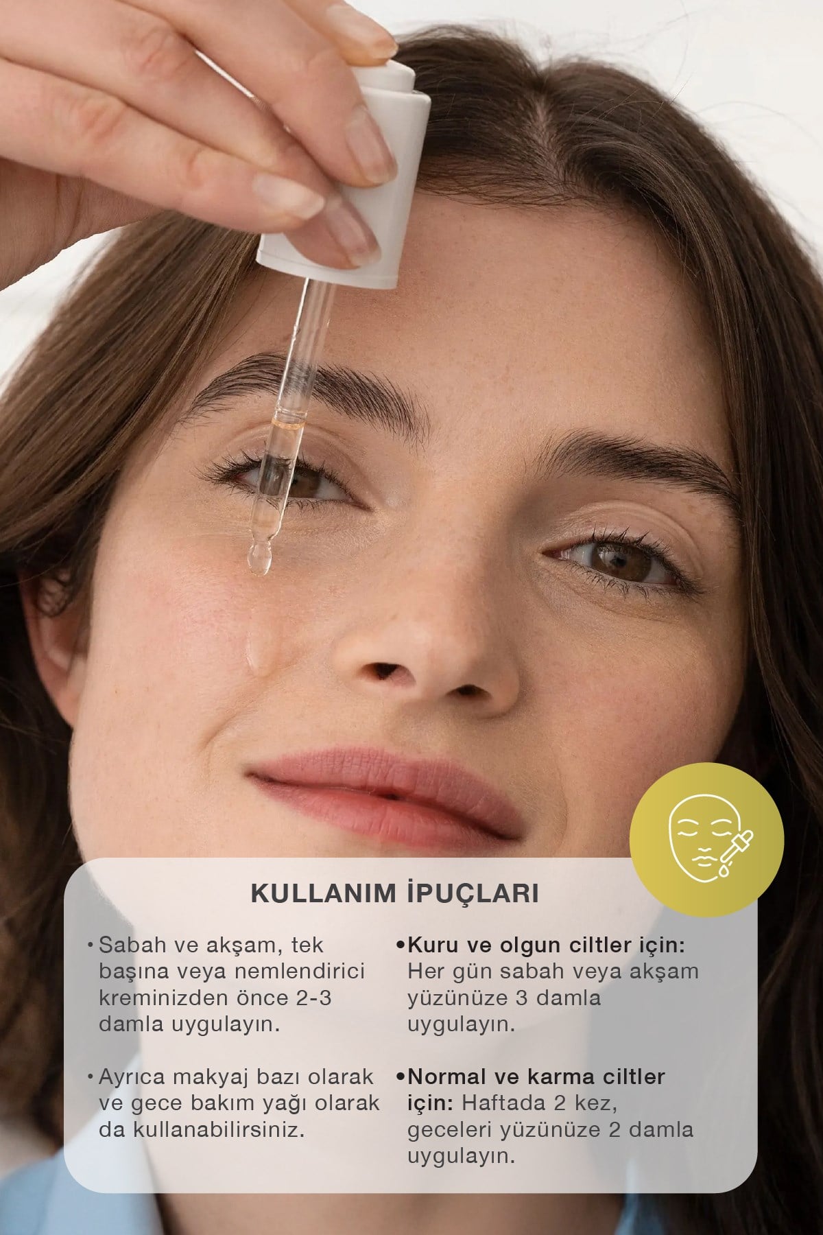 DOLGUNLAŞTIRICI YÜZ SERUMU 5 Organik Bitkisel Yağ İçerikli - 30 mL