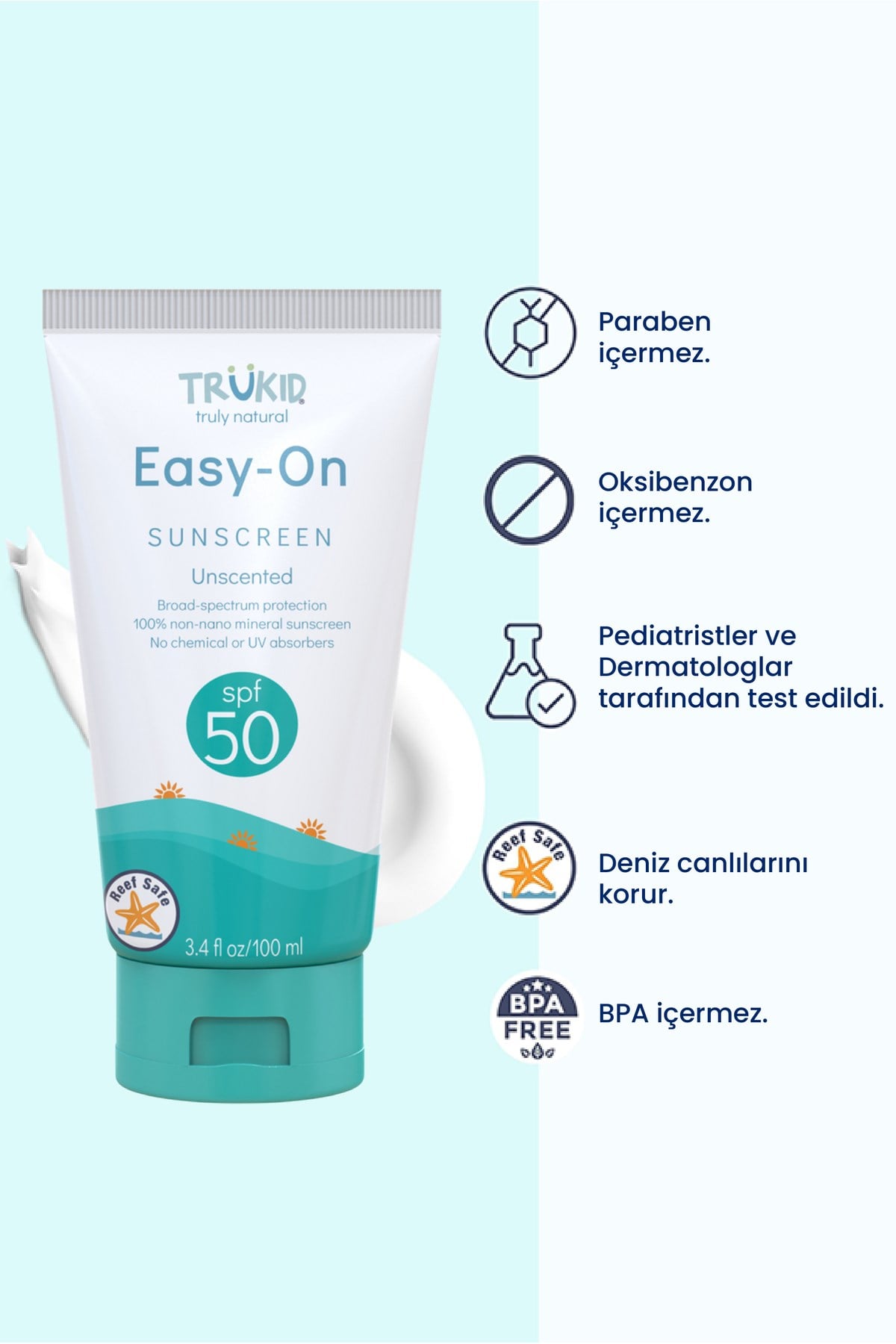 Easy On SPF50 Güneş Koruyucu 100 ml – Hassas Ciltler İçin Etkili Koruma