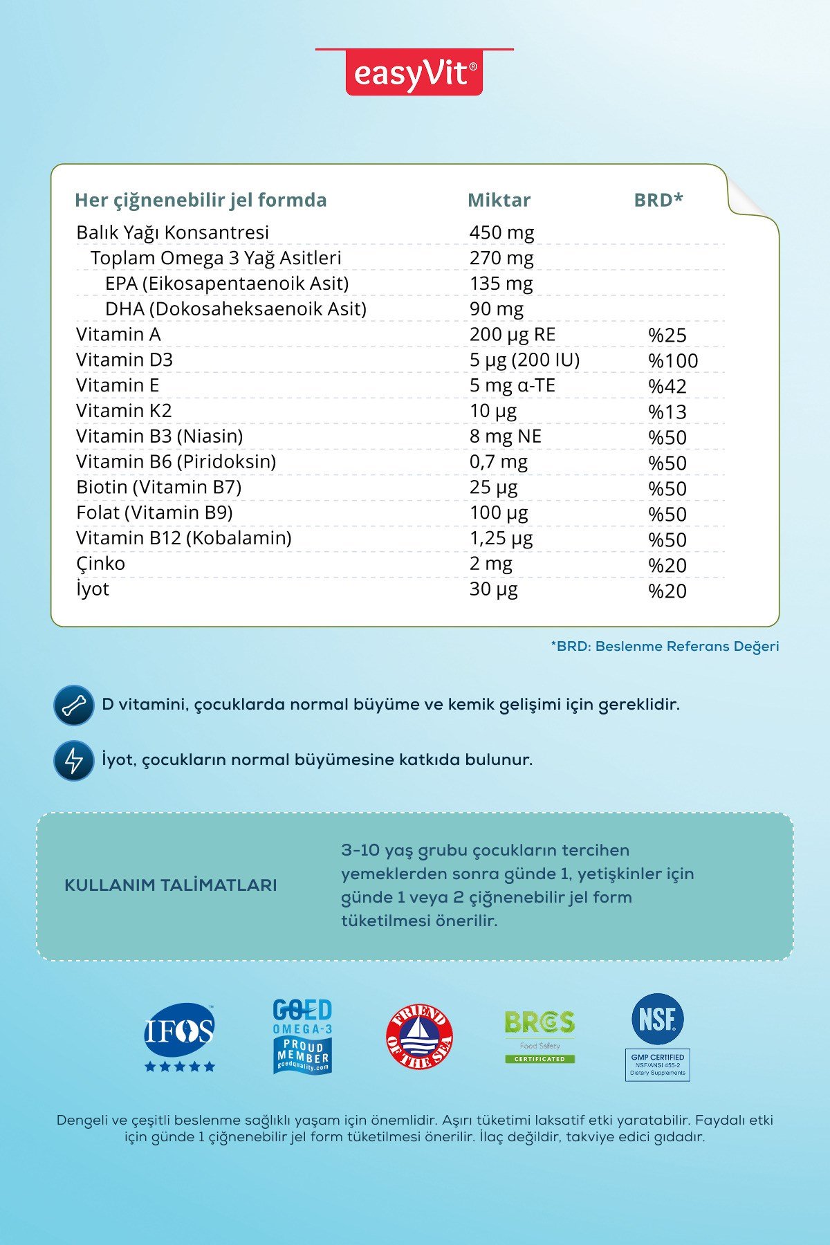 EasyFishoil Grow 30 Jel Tablet