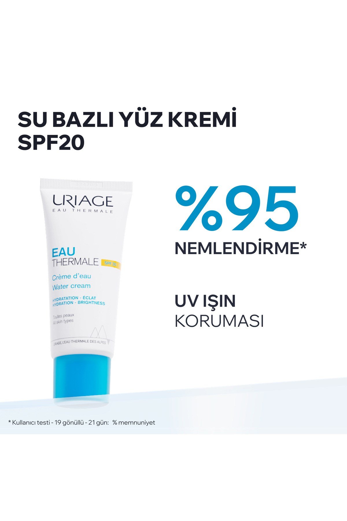 EAU THERMAL Su Bazlı Nemlendirici Krem SPF20 40 ml