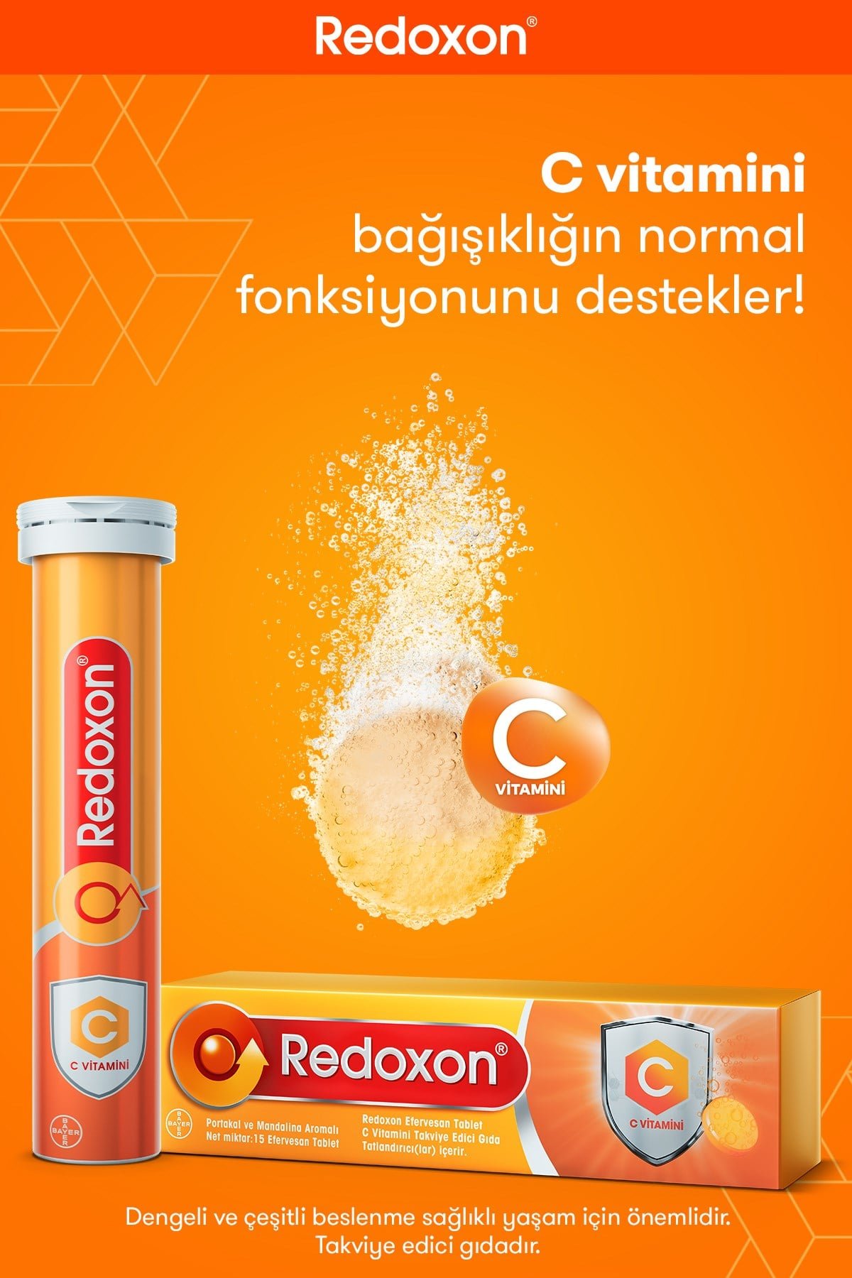 Efervesan Tablet I 1000 Mg C Vitamini Takviye Edici Gıda