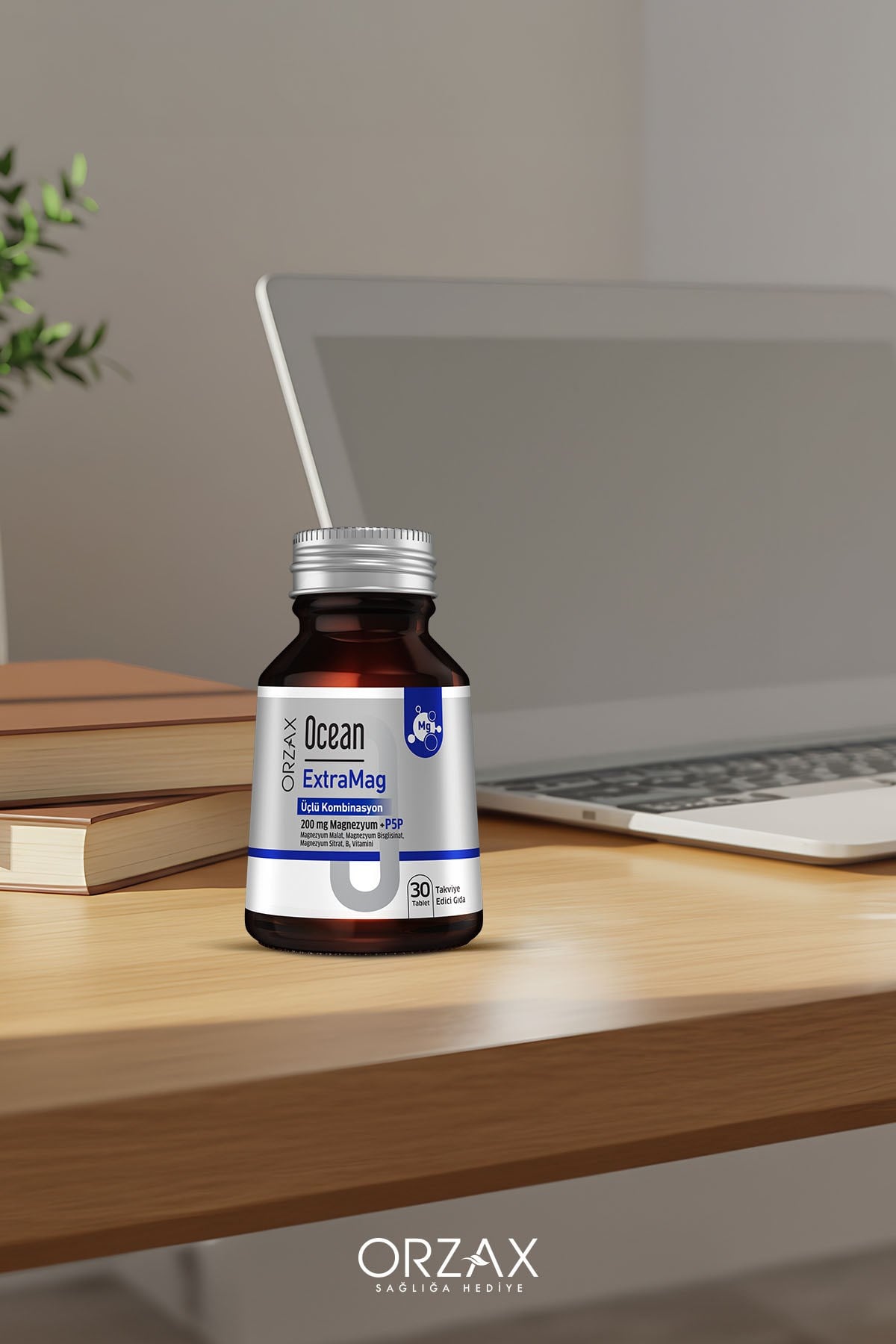 ExtraMag Üçlü Kombinasyon Magnezyum 200 mg Takviye Edici Gıda 30 Tablet