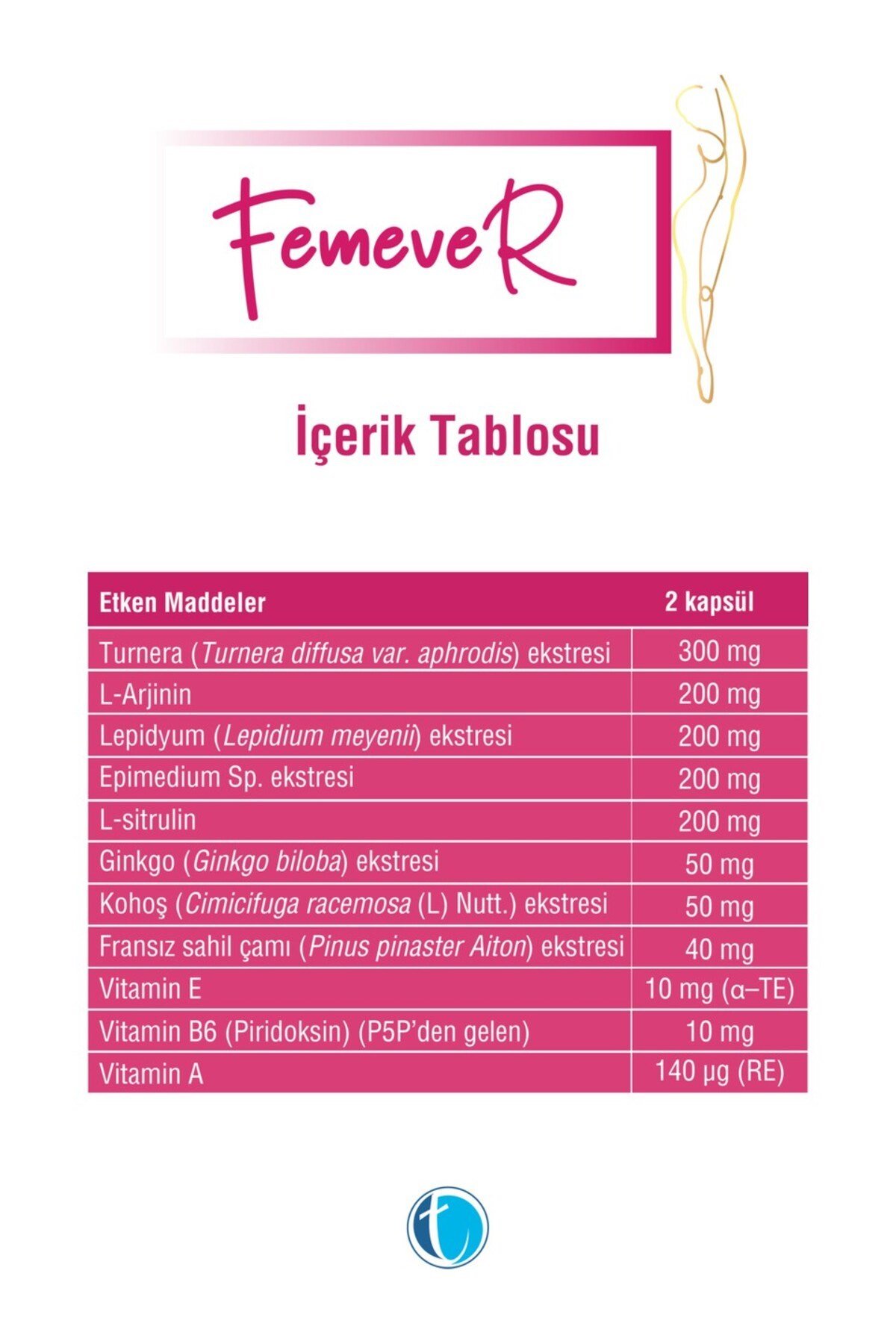 Femever 60 Kapsül