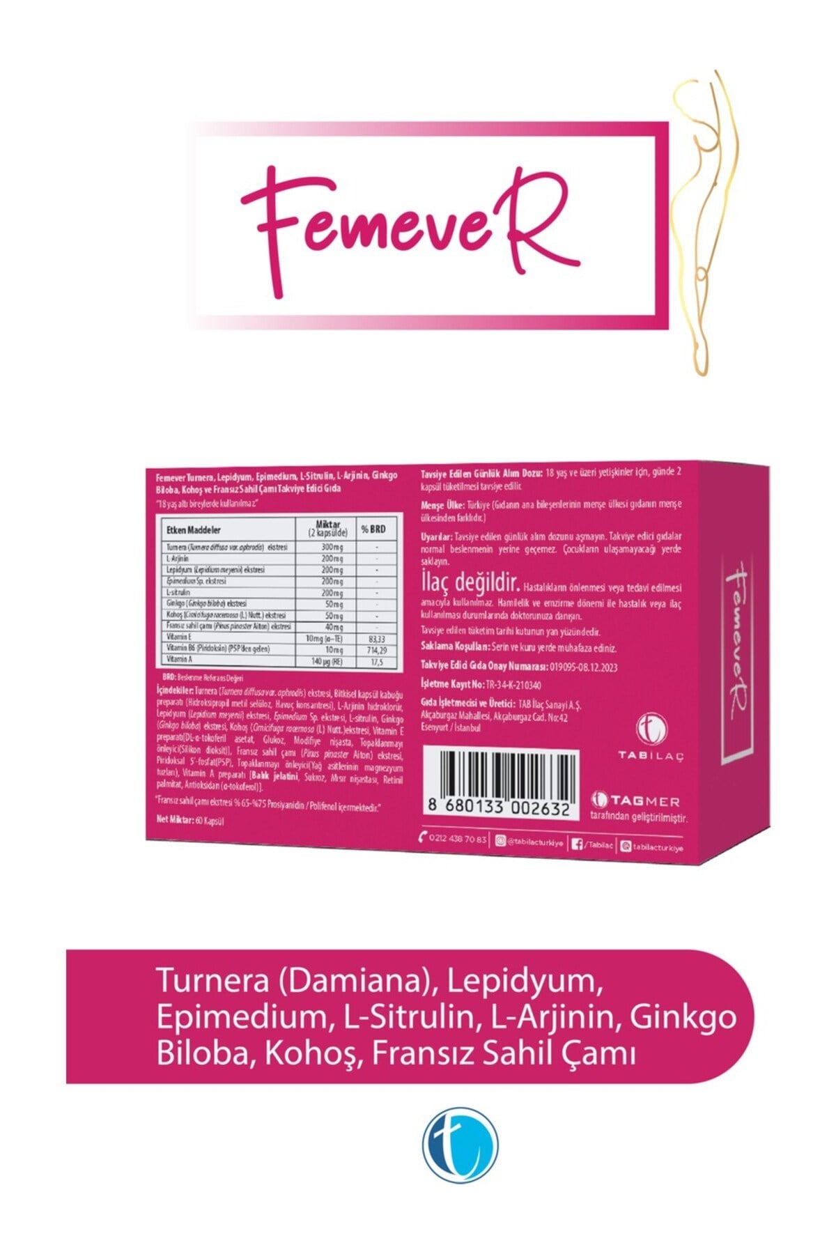 Femever 60 Kapsül