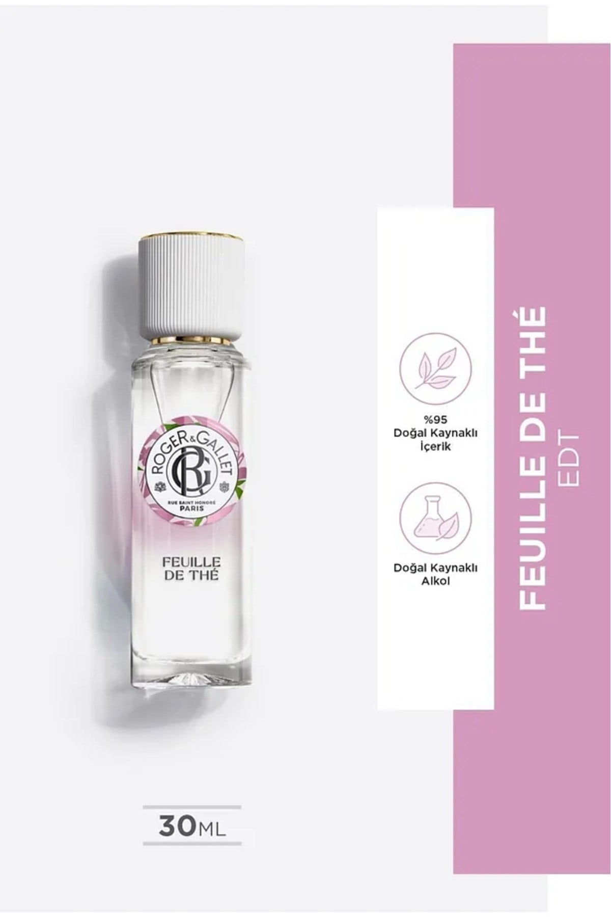 Feuille de Thé Doğal Siyah Çay ve Calabria Limonu Özlü Turunçgil  Parfüm EDT 30 ml