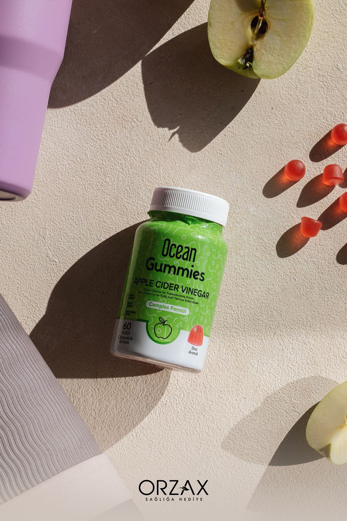 Gummies Apple Cider Vinegar 60 Çiğnenebilir Jel Form
