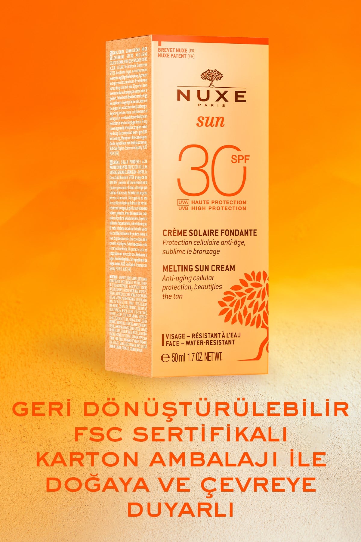 Güneş Koruyucu Yüz Kremi (SPF 30) 50 ML