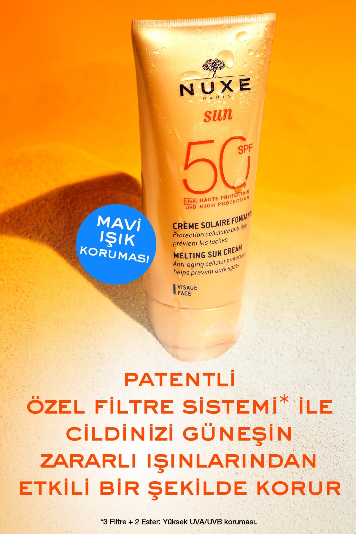 Güneş Koruyucu Yüz Kremi (SPF 50)