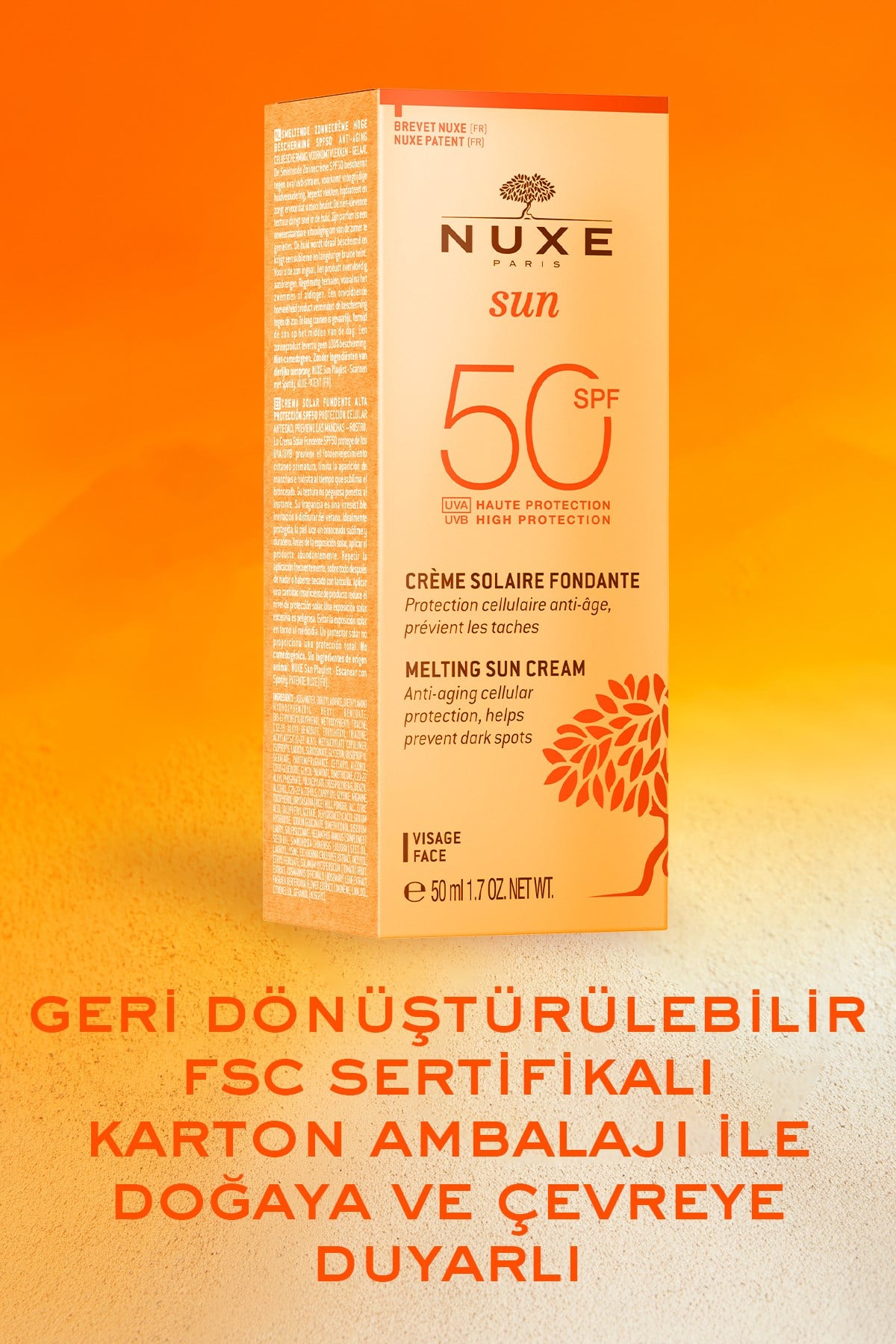 Güneş Koruyucu Yüz Kremi (SPF 50)