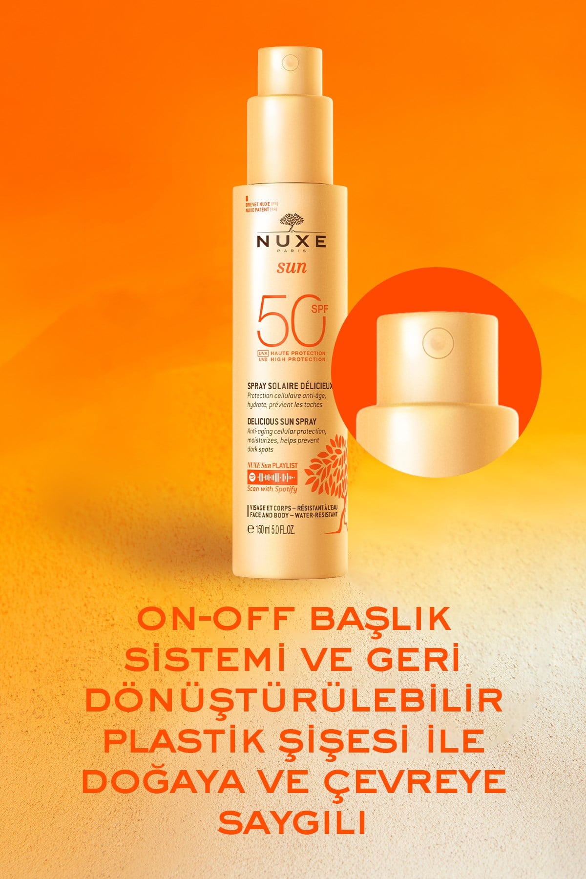 Güneş Koruyucu Yüz ve Vücut Sütü SPF 50 150 ML
