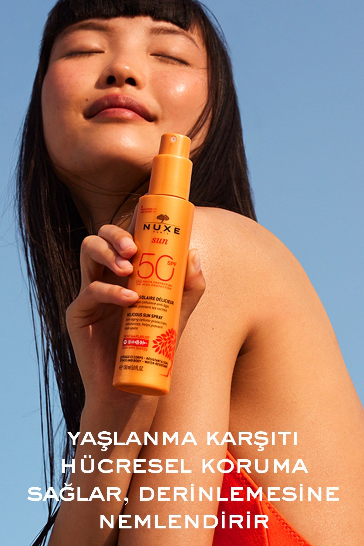 Güneş Koruyucu Yüz ve Vücut Sütü SPF 50 150 ML