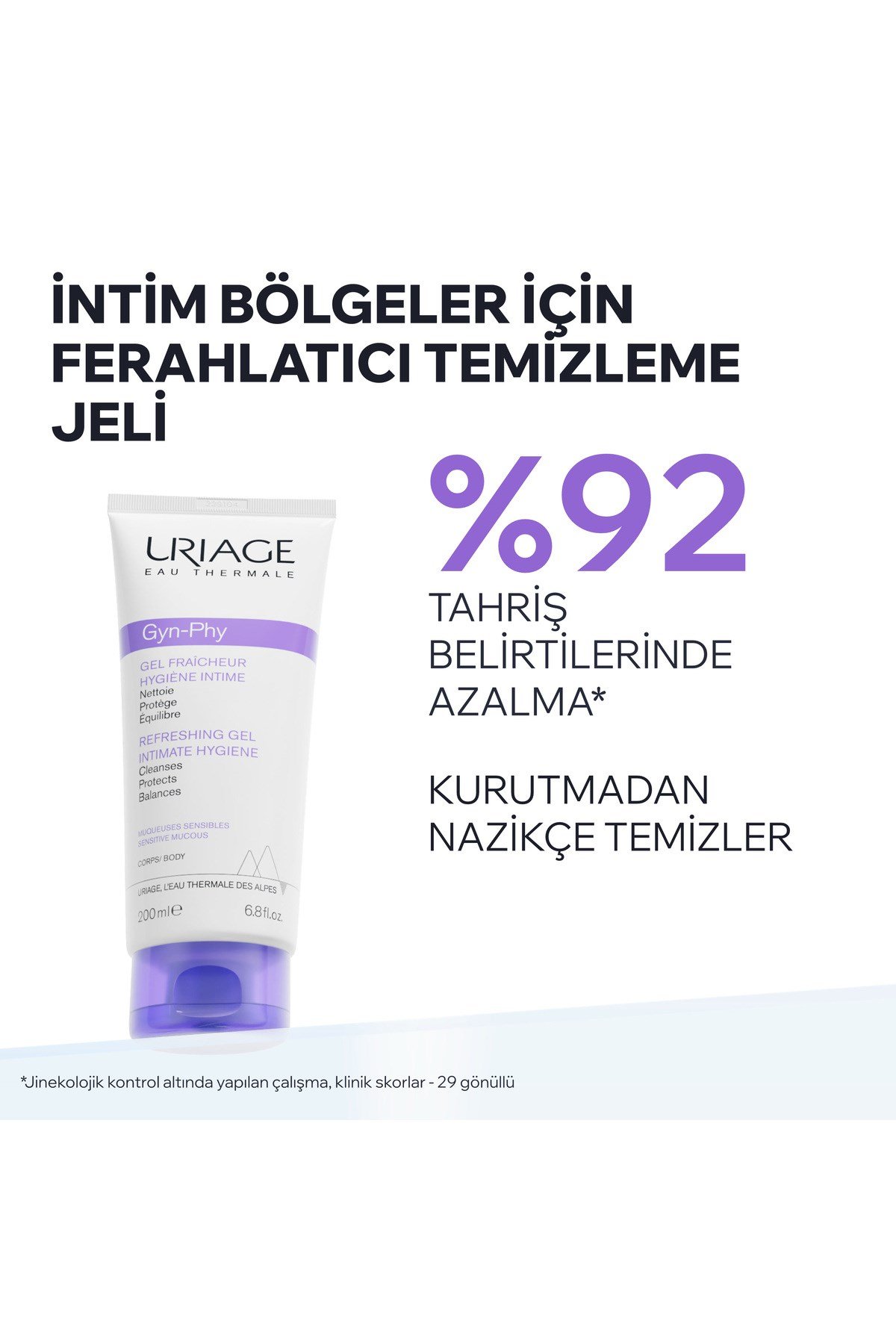 GYN-PHY Hassas Ciltlere Özel Genital Bölge Temizleme Jeli 200 ml