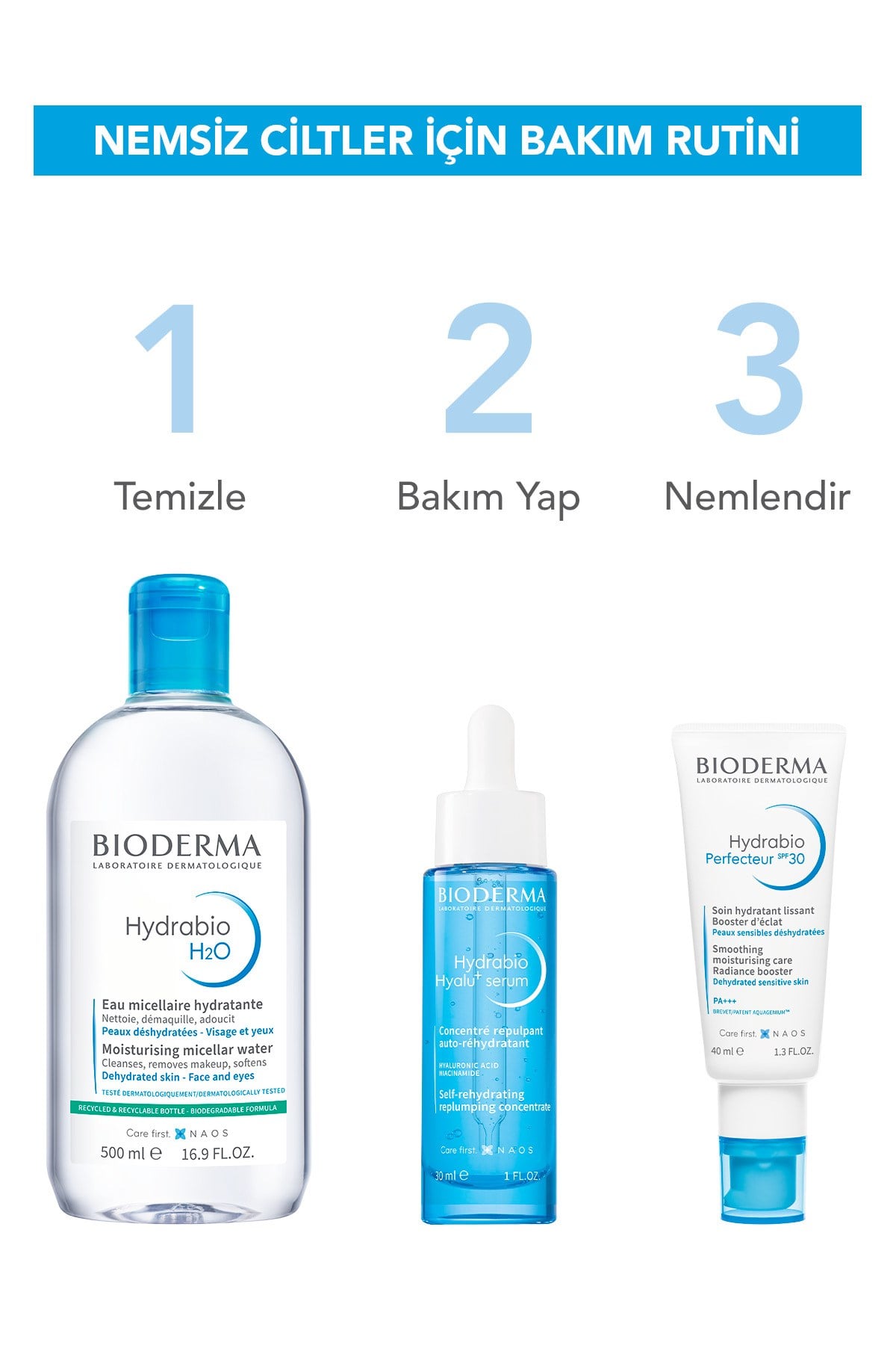 Hydrabio H2O Micellar Nemlendirici Makyaj Temizleme Suyu 500 ml