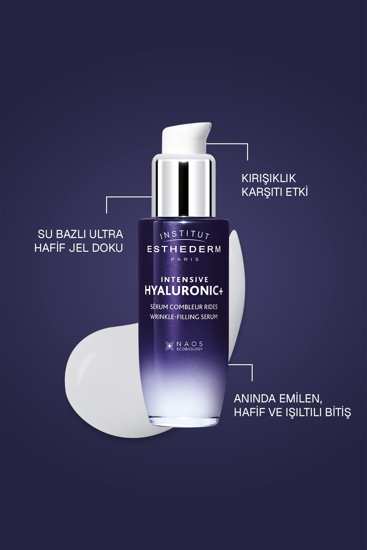Intensive Hyaluronic Serum İnce Çizgi ve Kırışıklık Karşıtı Nemlendirici Yüz Bakım Serumu 30ML