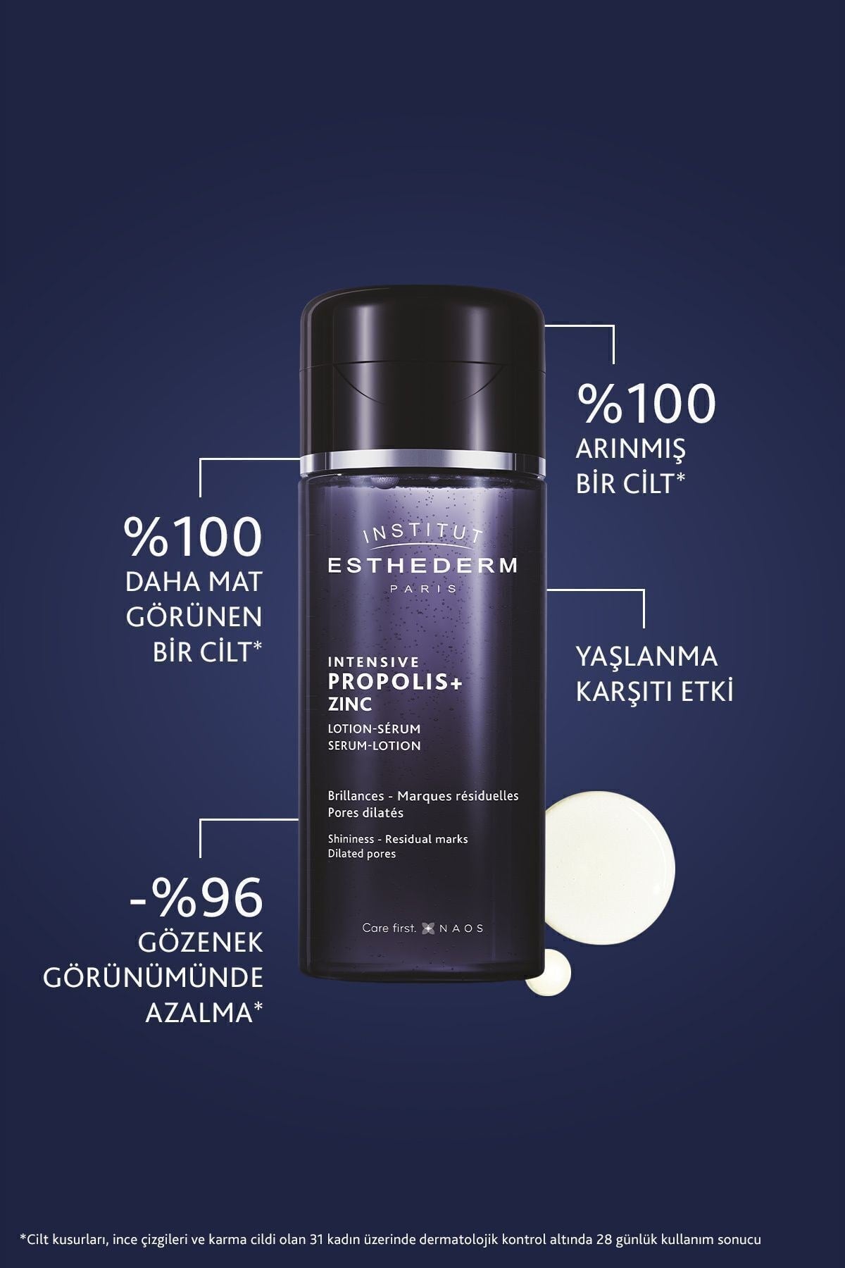 Intensive Propolis+ Serum Lotion Akne&Siyah Nokta Karşıtı, Gözenek Sıkılaştırıcı Tonik Losyon 130ML