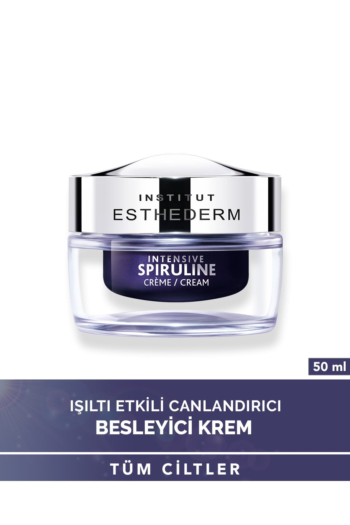 Intensive Spiruline Cream  Canlandırıcı ve Aydınlatıcı Etkili Işıltı Veren Besleyici Krem 50ML