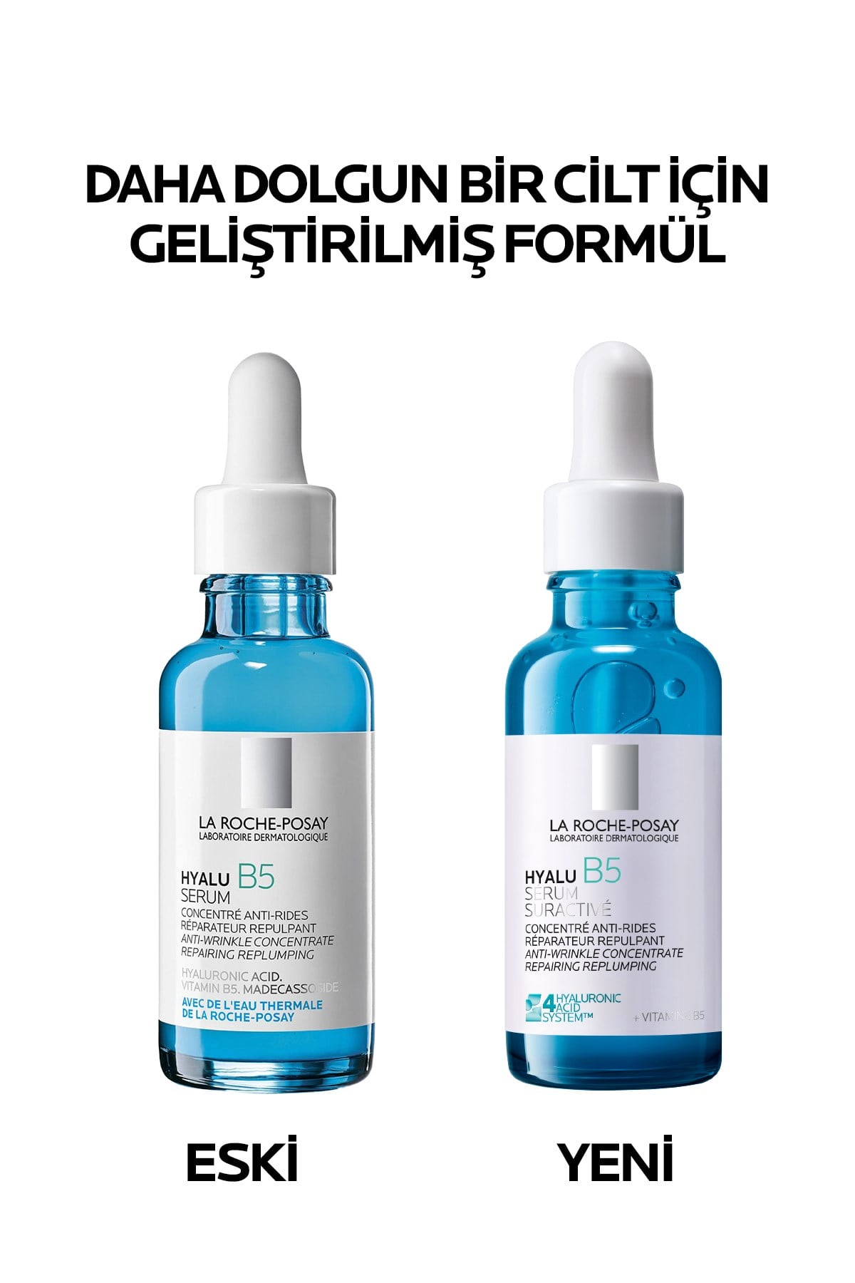 Kırışıklık Karşıtı ve Dolgunlaştırıcı Hyalüronik Asit İçeren Hyalu B5 Serum 30 ml