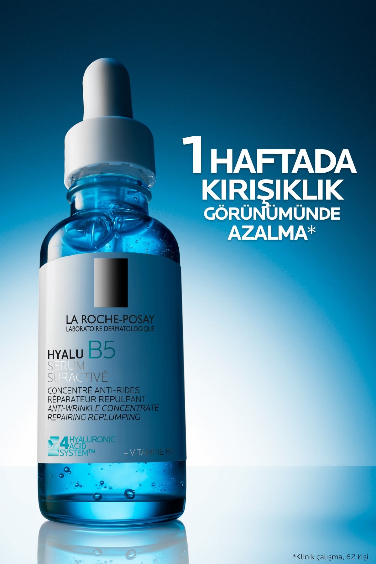 Kırışıklık Karşıtı ve Dolgunlaştırıcı Hyalüronik Asit İçeren Hyalu B5 Serum 30 ml