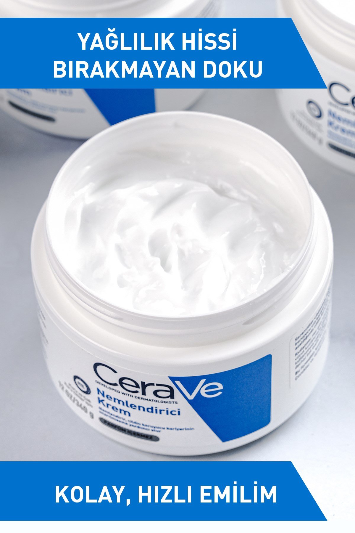 Kuru Ciltler için Seramid & Hyalüronik Asit İçeren Nemlendirici Yüz ve Vücut Kremi 340gr