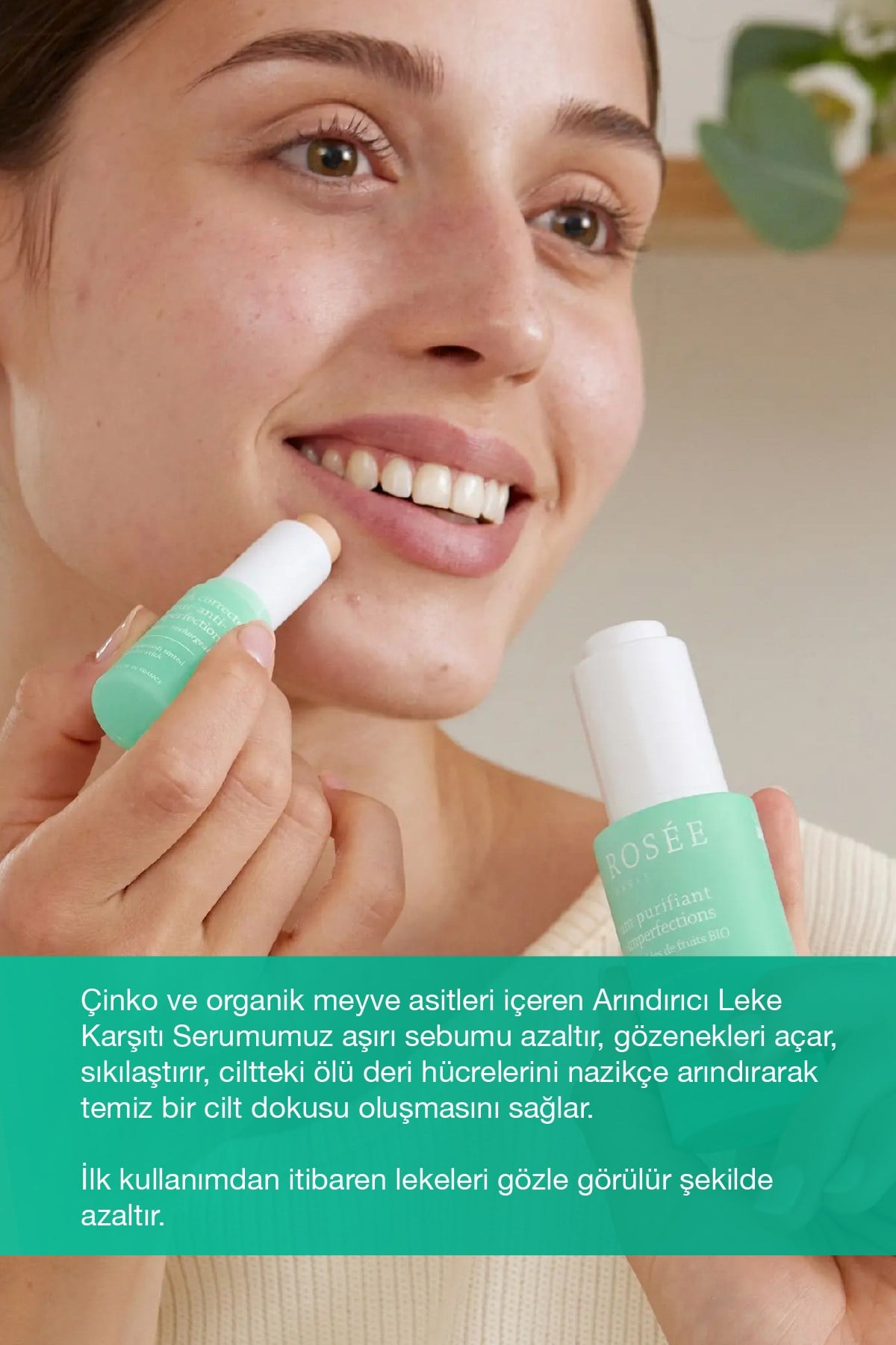 LEKE KARŞITI ARINDIRICI SERUM Çinko ve Organik Meyve Asitleri İçeren - 30 mL