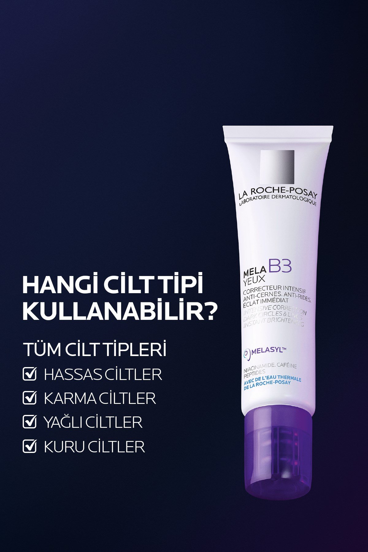 Mela B3 Yeux Koyu Leke Karşıtı Aydınlatıcı Göz Bakım Kremi 15ML