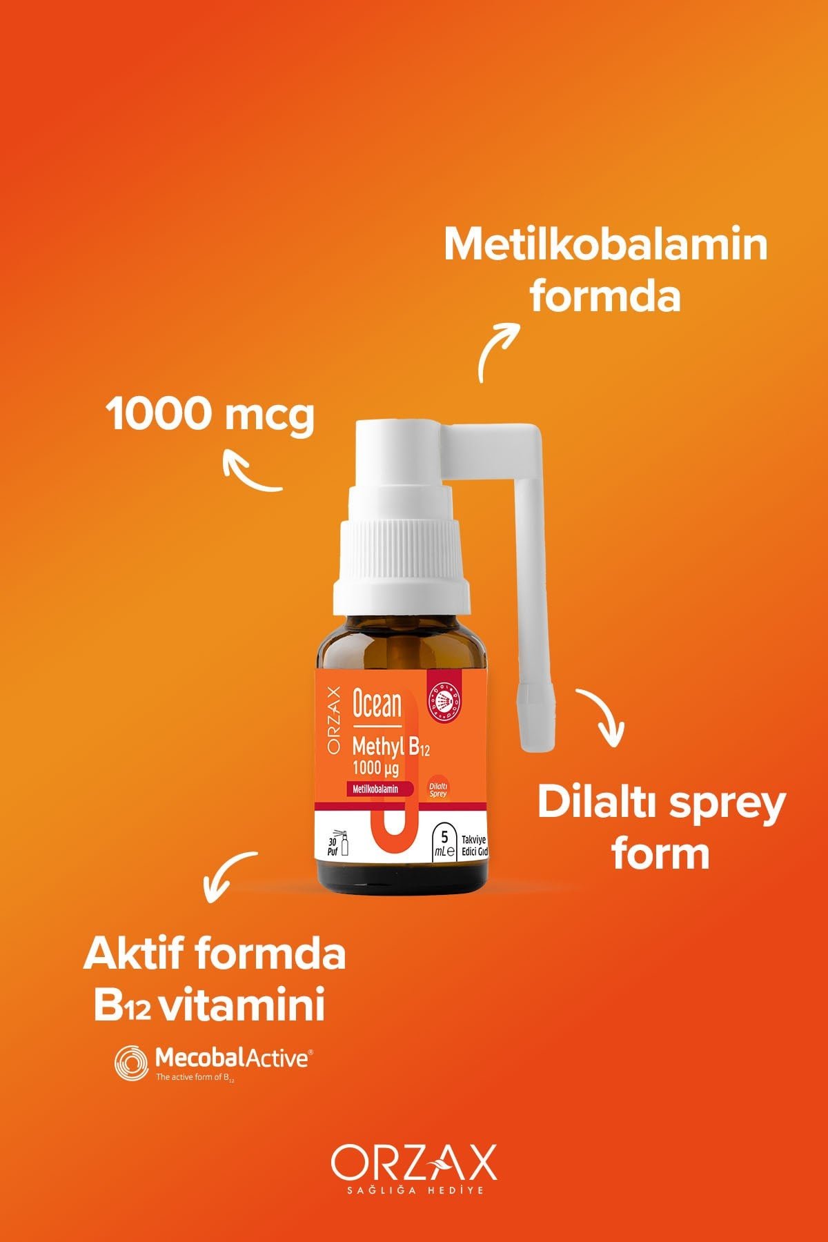 Methyl B12 1000mcg 5ml Sprey.