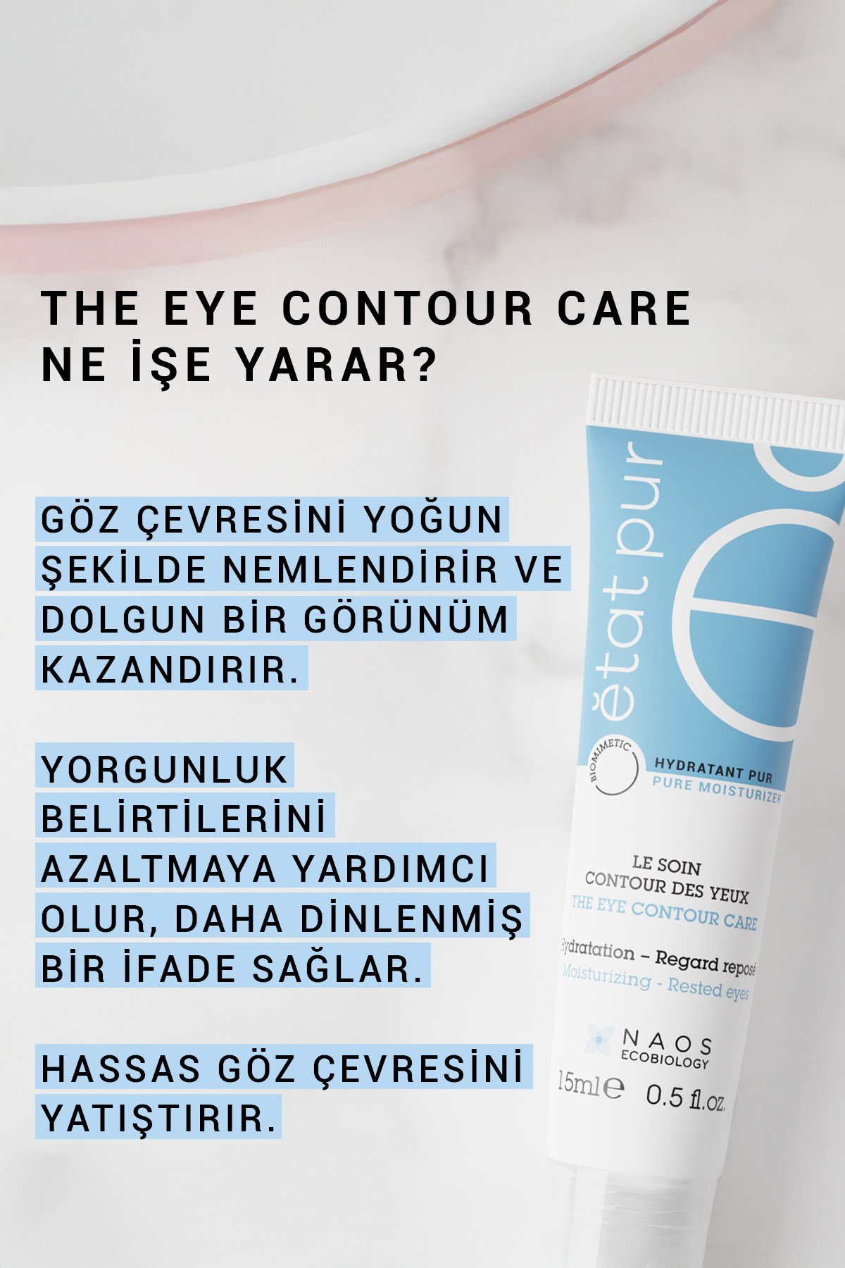 Moisturizing Eye Contour Fluid - Nemlendirici Göz Çevresi Kremi 15 ml