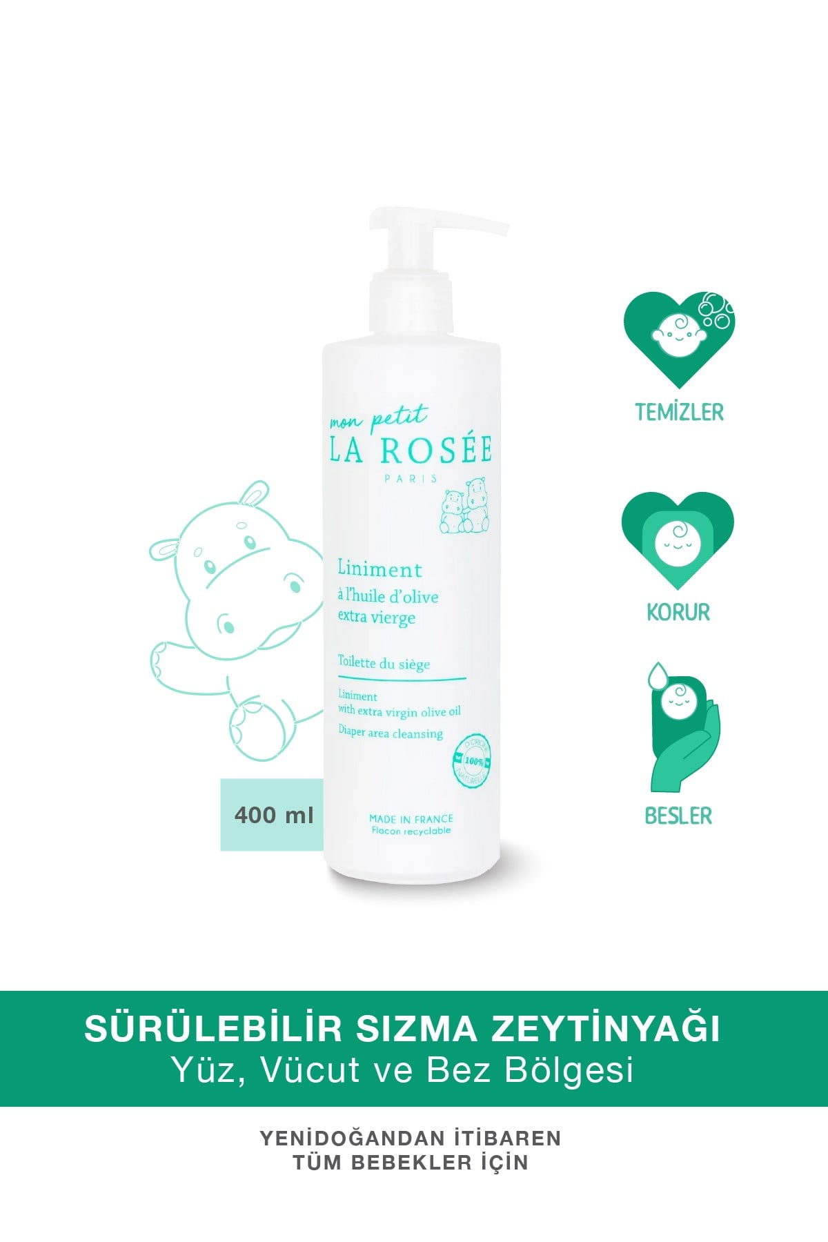 Mon Petit BEBEK TEMİZLEME YAĞI 400 ml