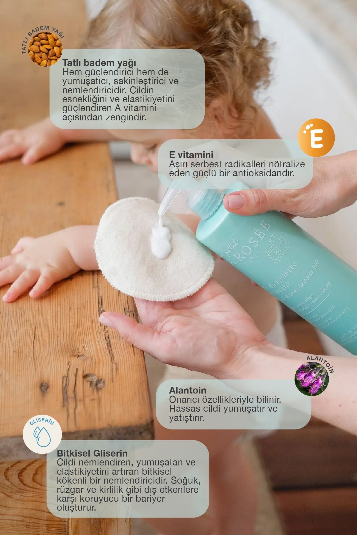 Mon Petit TEMİZLEME SÜTÜ Organik Tatlı Badem Yağı İçeren 400 mL