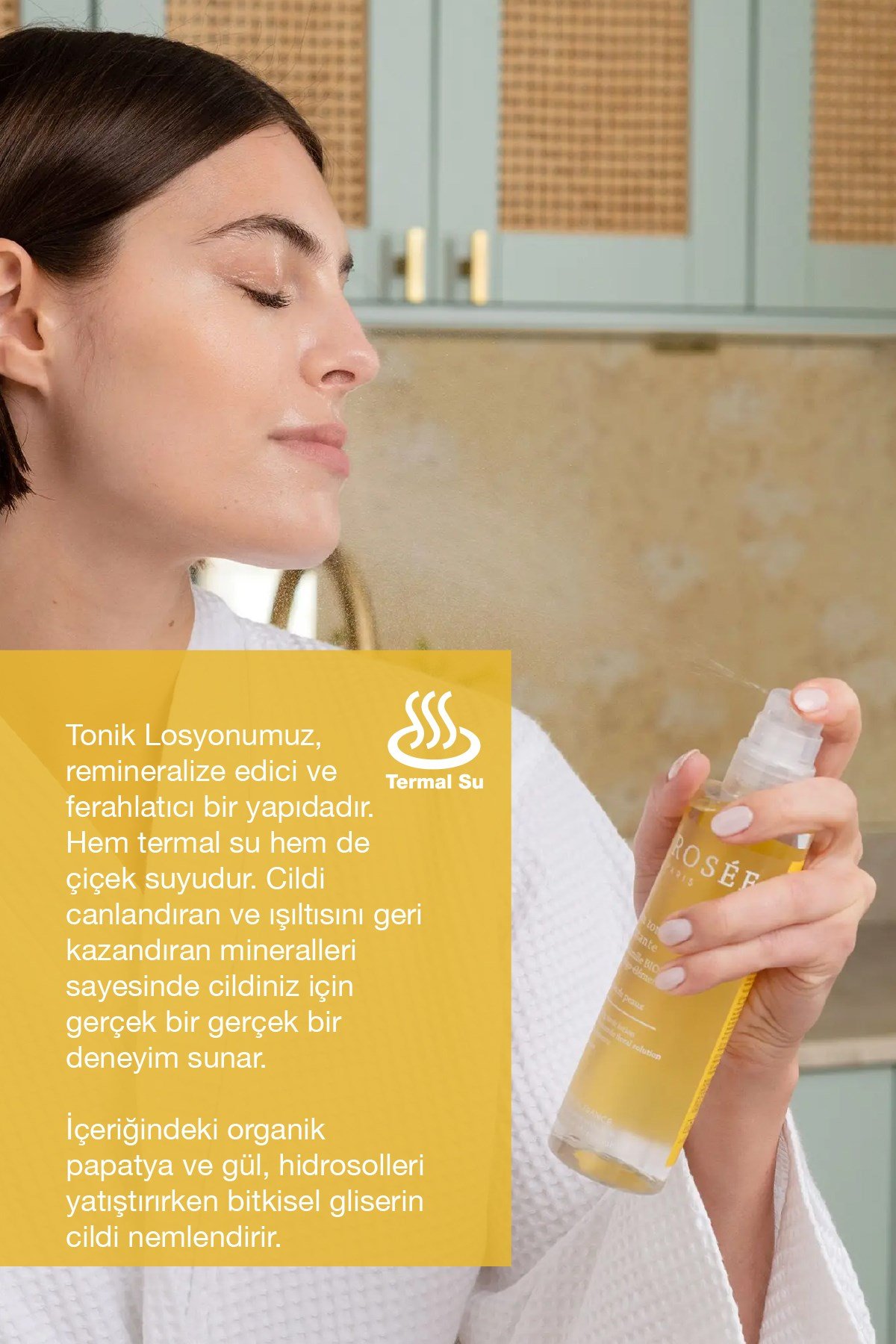 NEMLENDİRİCİ TONİK LOSYON Organik Papatya Çiçeği İçeren - 200 mL