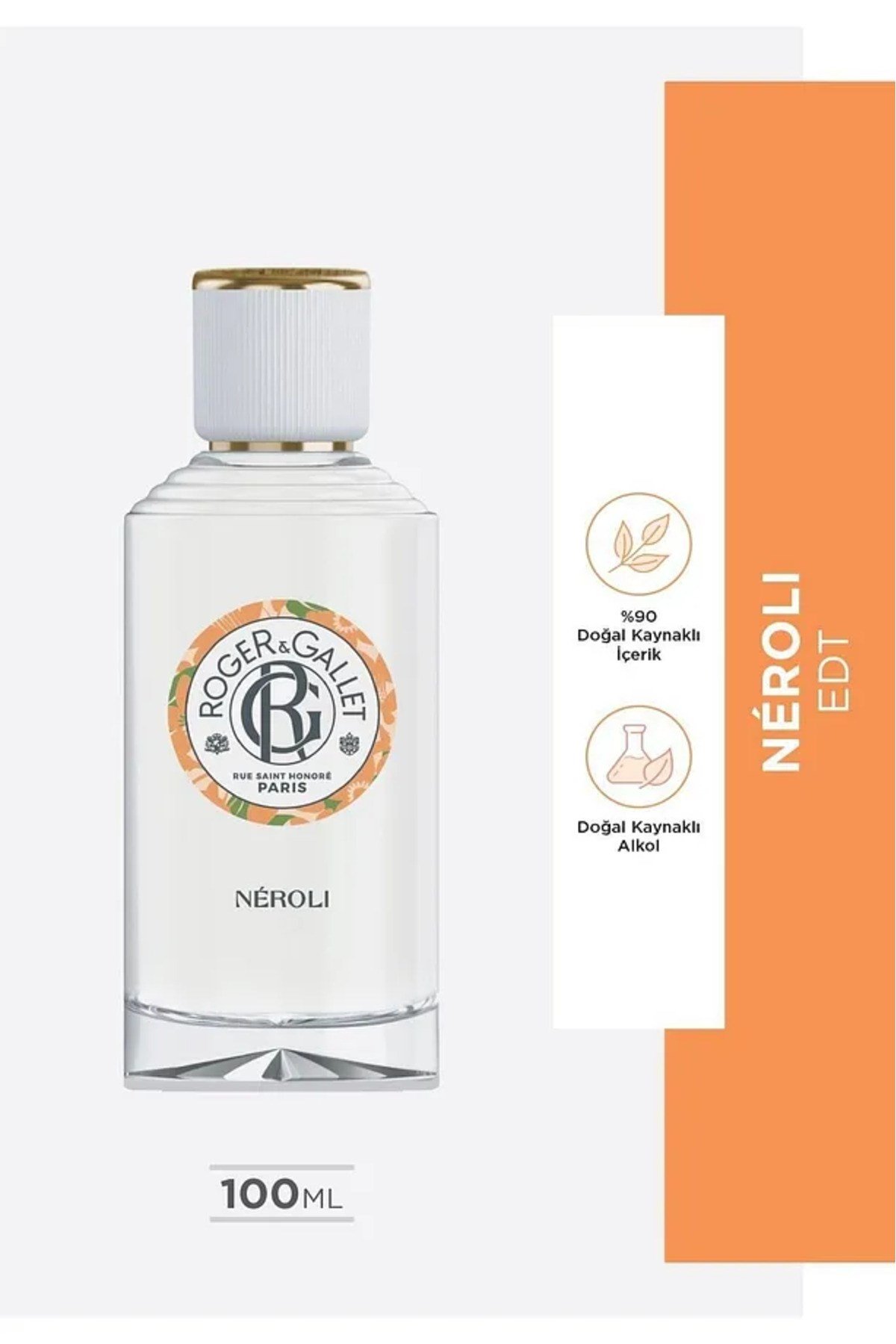 Néroli Doğal Portakal Çiçeği ve Ölümsüz Otu Özlü Çiçeksi Parfüm EDT 100 ml