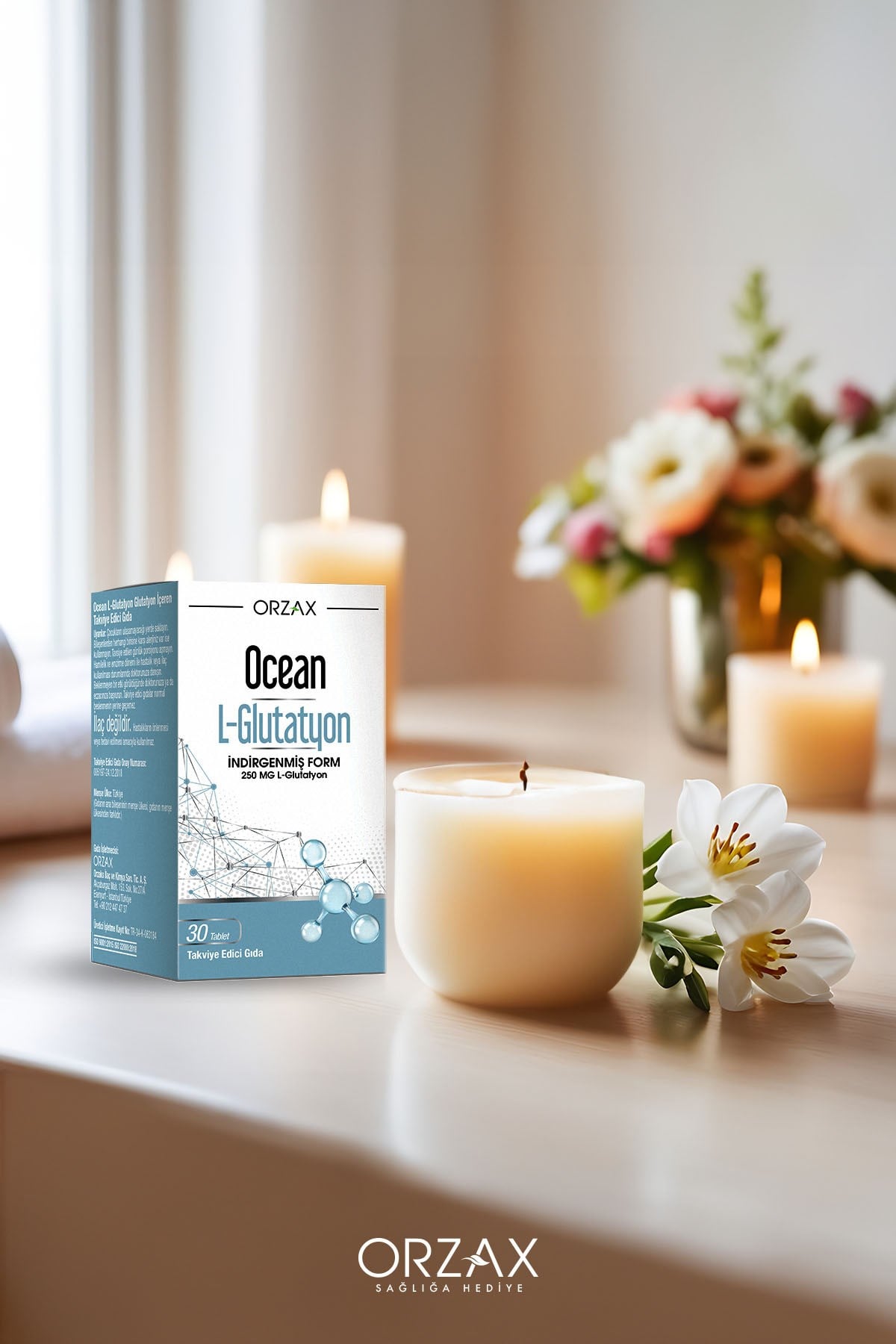 Orzax L-glutathione 250 Mg 30 Tablet Takviye Edici Gıda