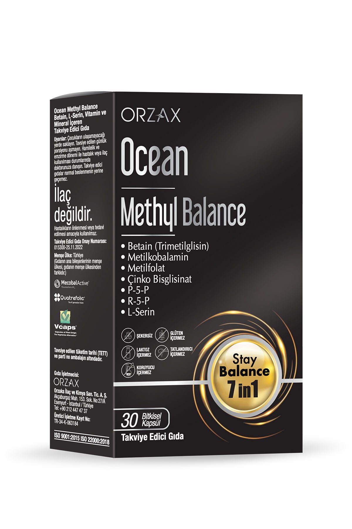 Orzax Methyl Balance 30 Kapsül