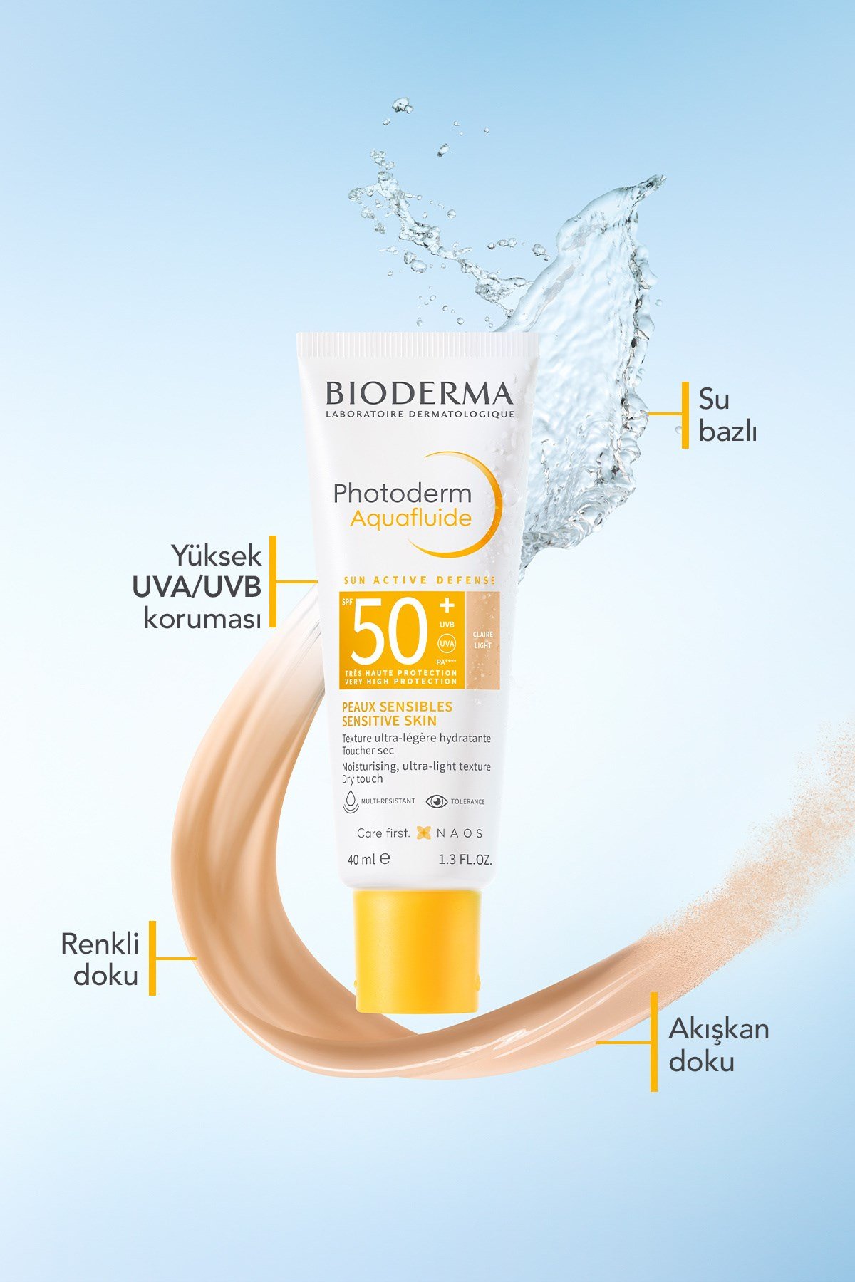 Photoderm Aquafluide Light Güneş Koruyucu Krem SPF50+ 40 ml