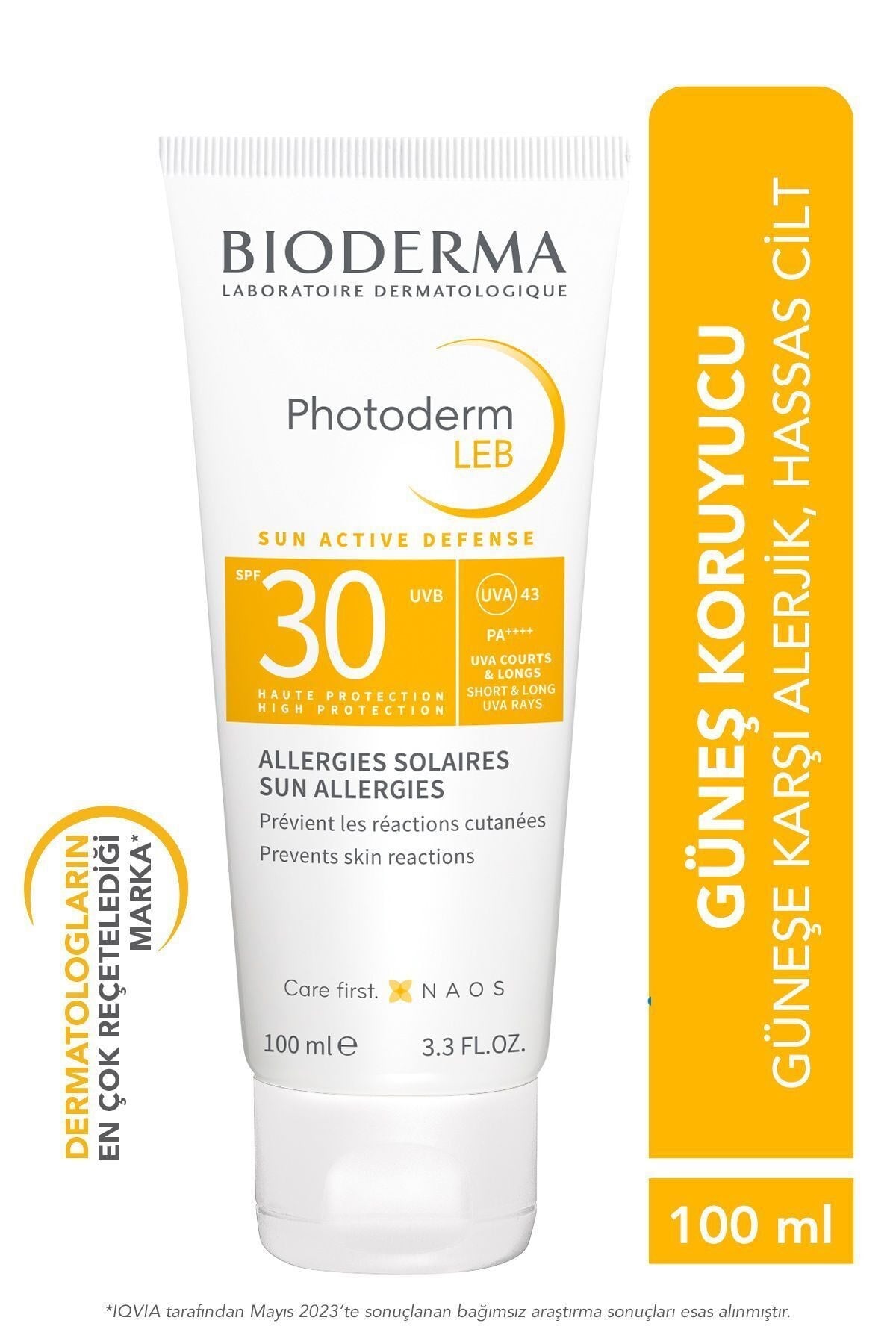 Photoderm LEB SPF 30 Hassas Ciltler Güneş Alerjisi Karşıtı Jel Formda Yüz Güneş Kremi 100 m